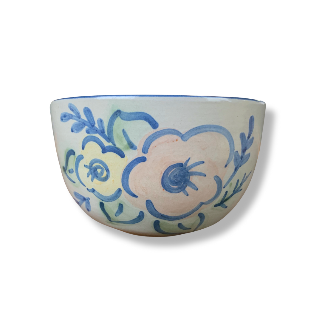 Everything Bowl - Watercolor Blooms