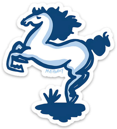 Blue Horse Magnet