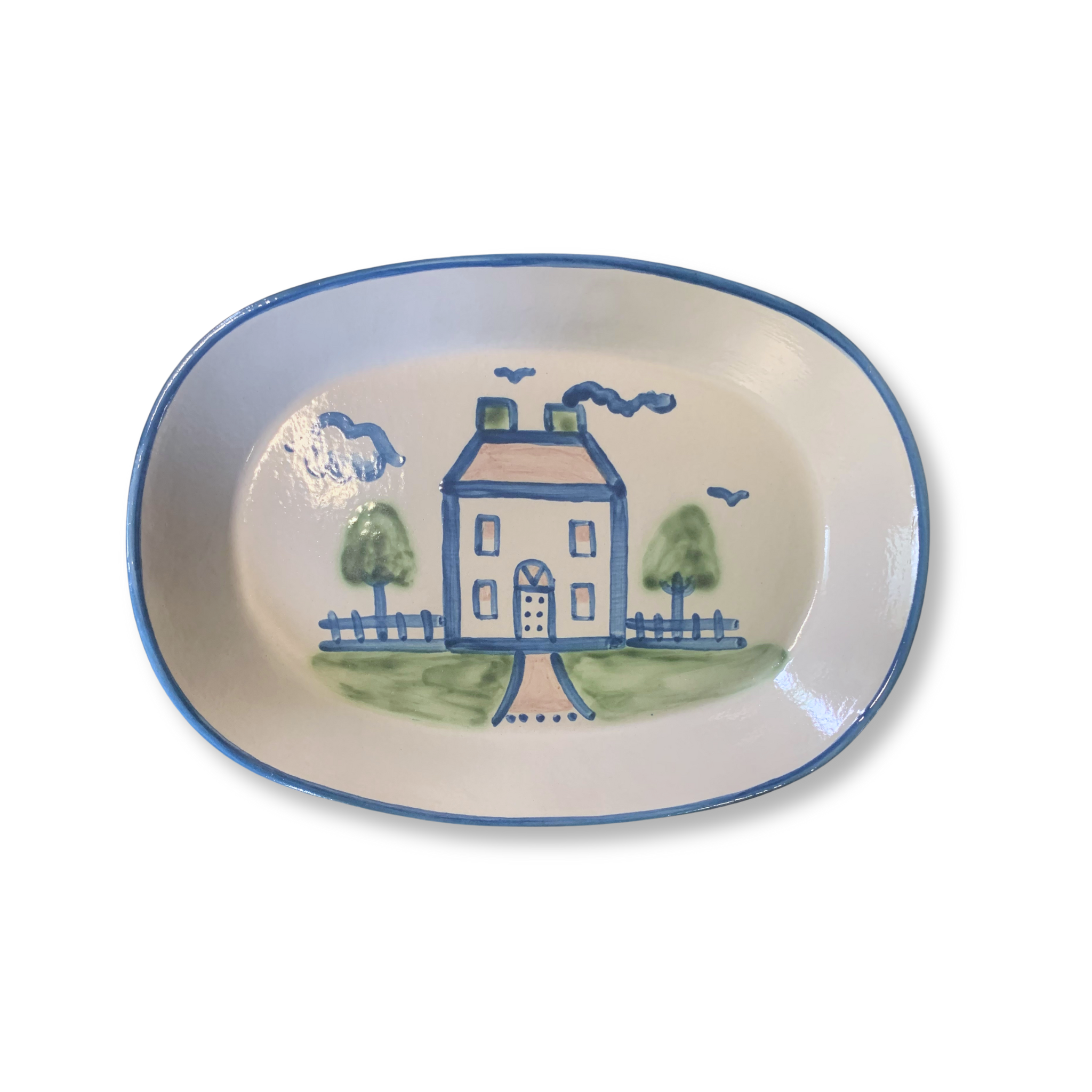 Medium Oval Platter - House
