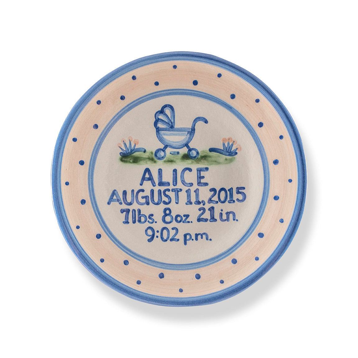Personalized Birth Plate
