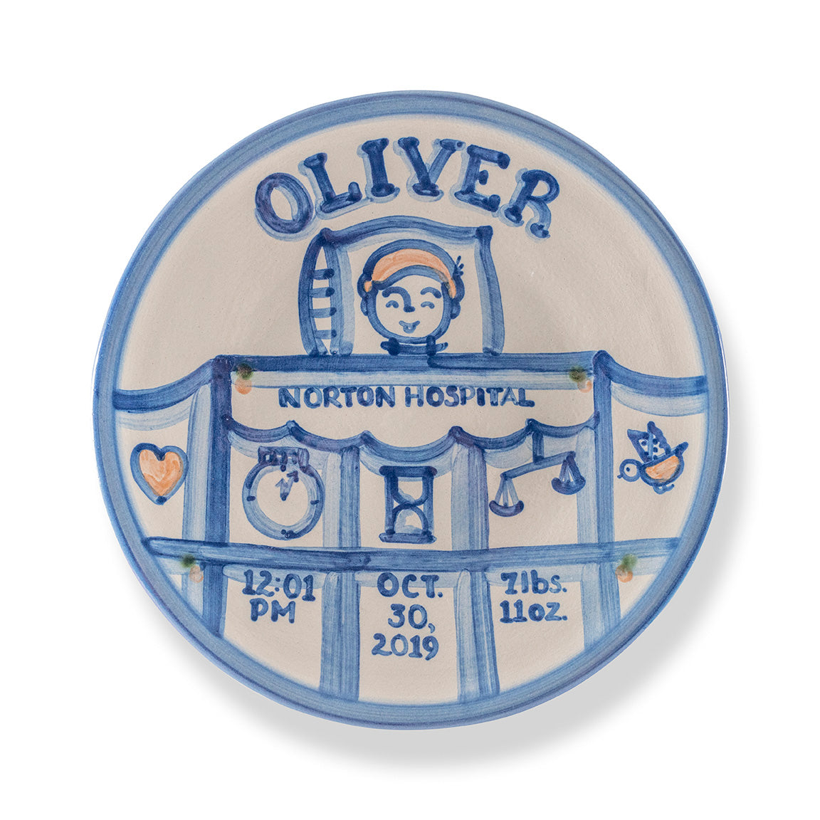 Personalized Birth Plate