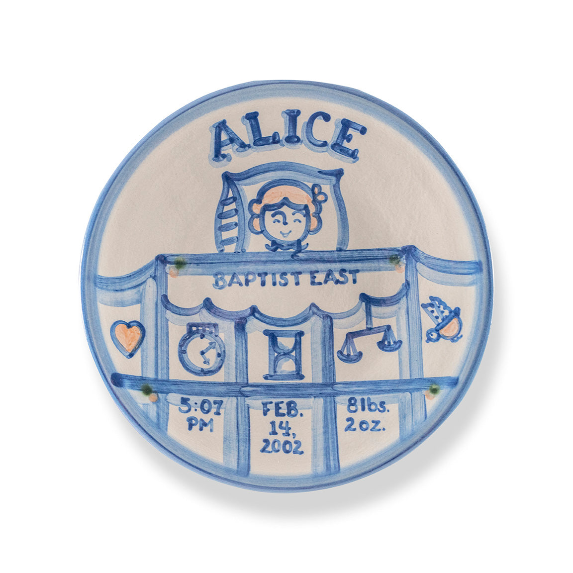 Personalized Birth Plate