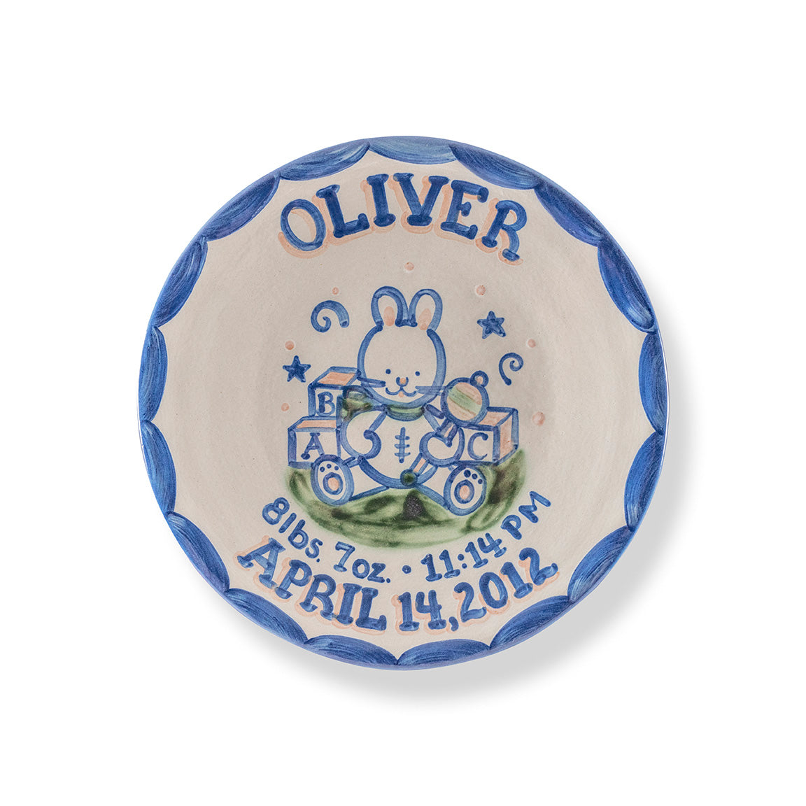Personalized Birth Plate