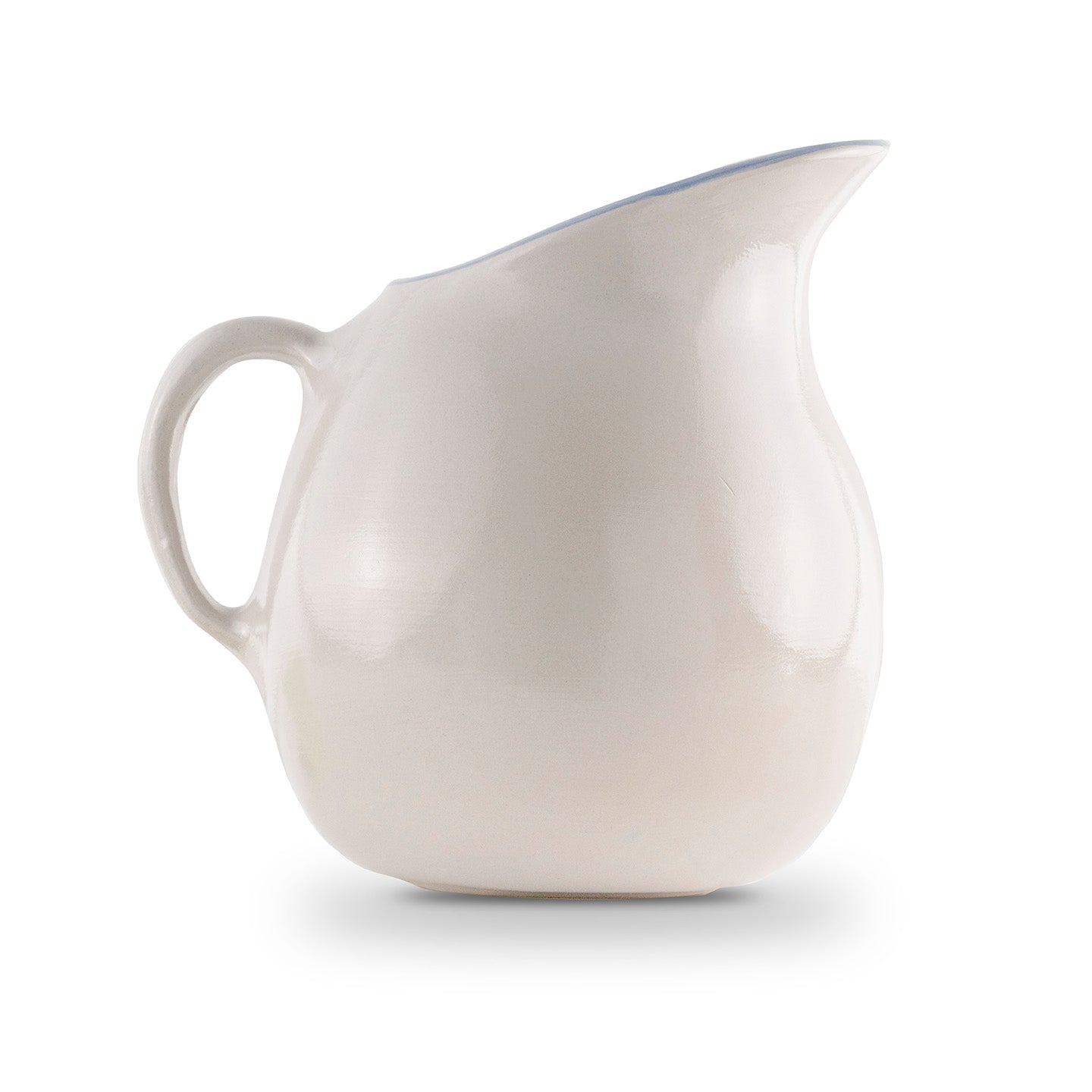 Pot Belly Pitcher - Blue Horse