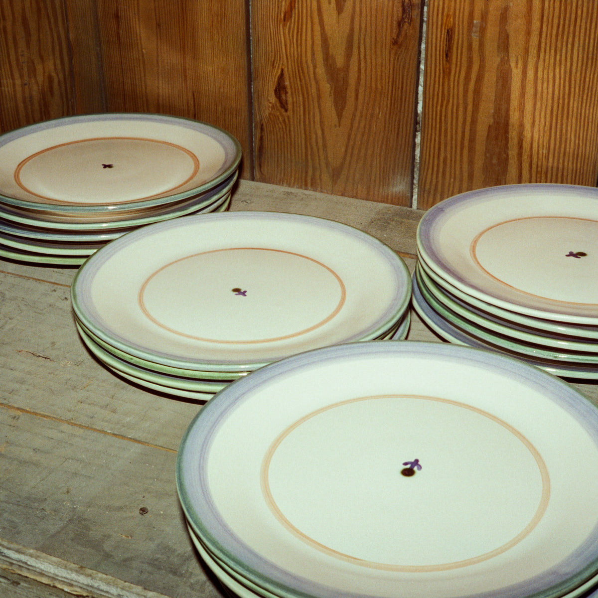 Forget-Me-Not Dinner Plate in Green