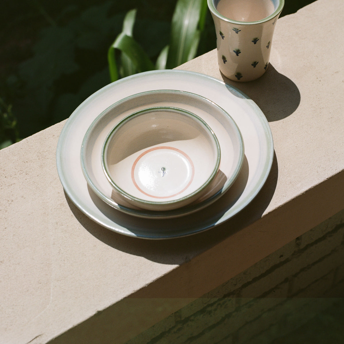 Forget-Me-Not Cereal Bowl in Green