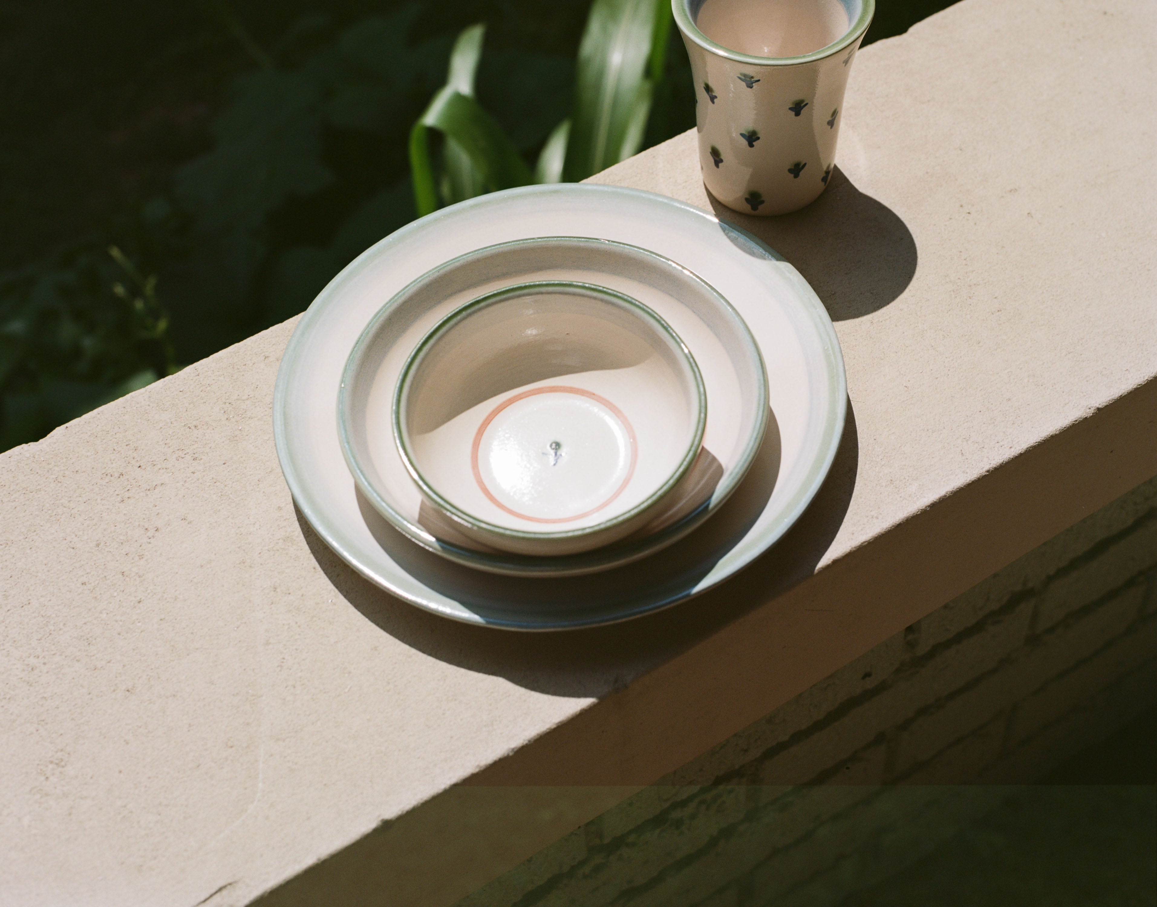Forget-Me-Not Cereal Bowl in Green