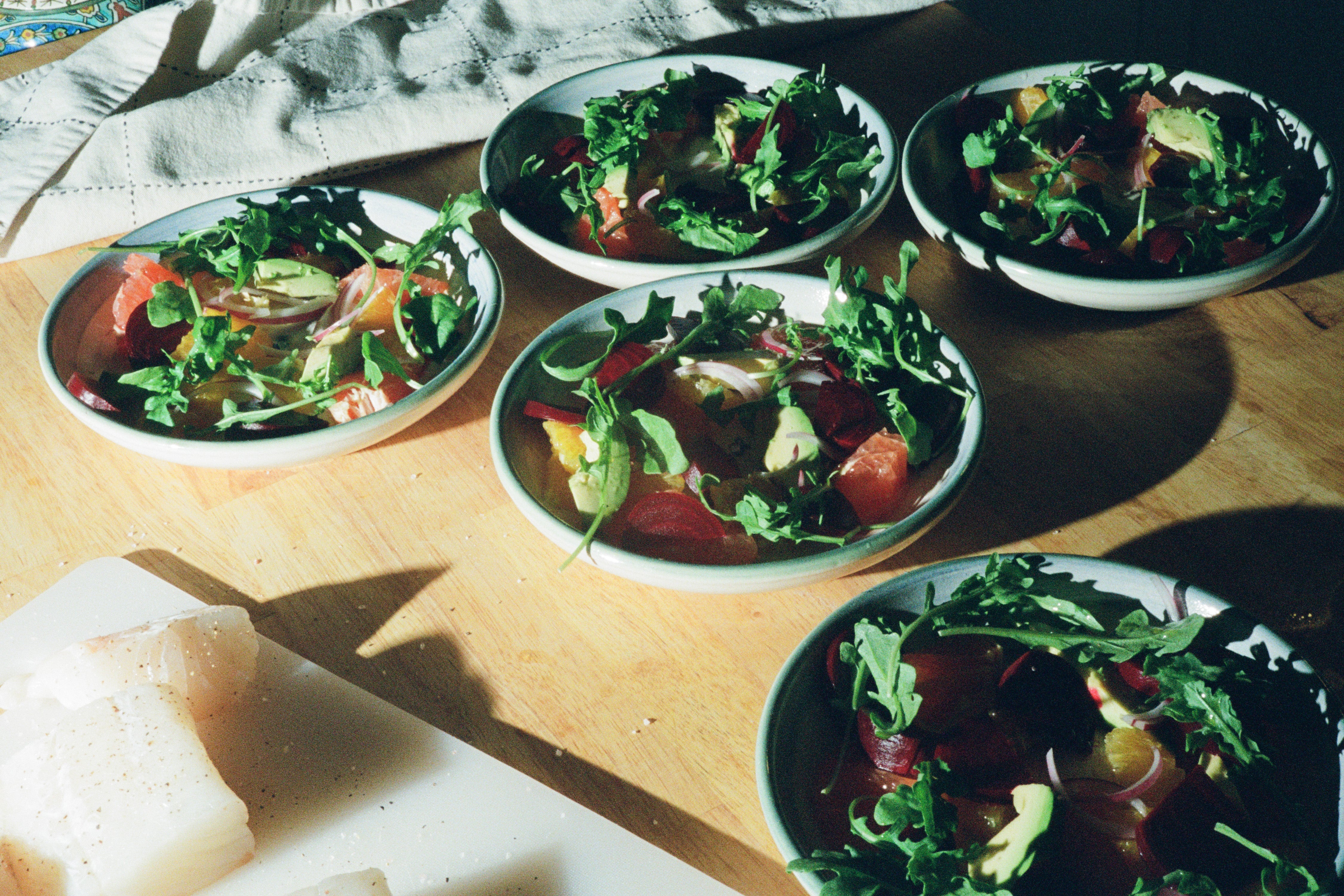 Forget-Me-Not Pasta Plate in Green