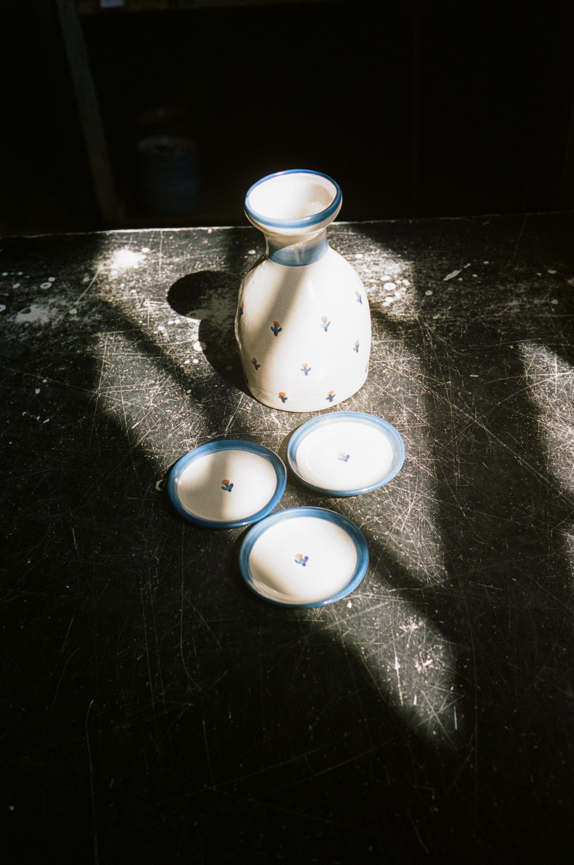 Forget-Me-Not Coaster in Blue