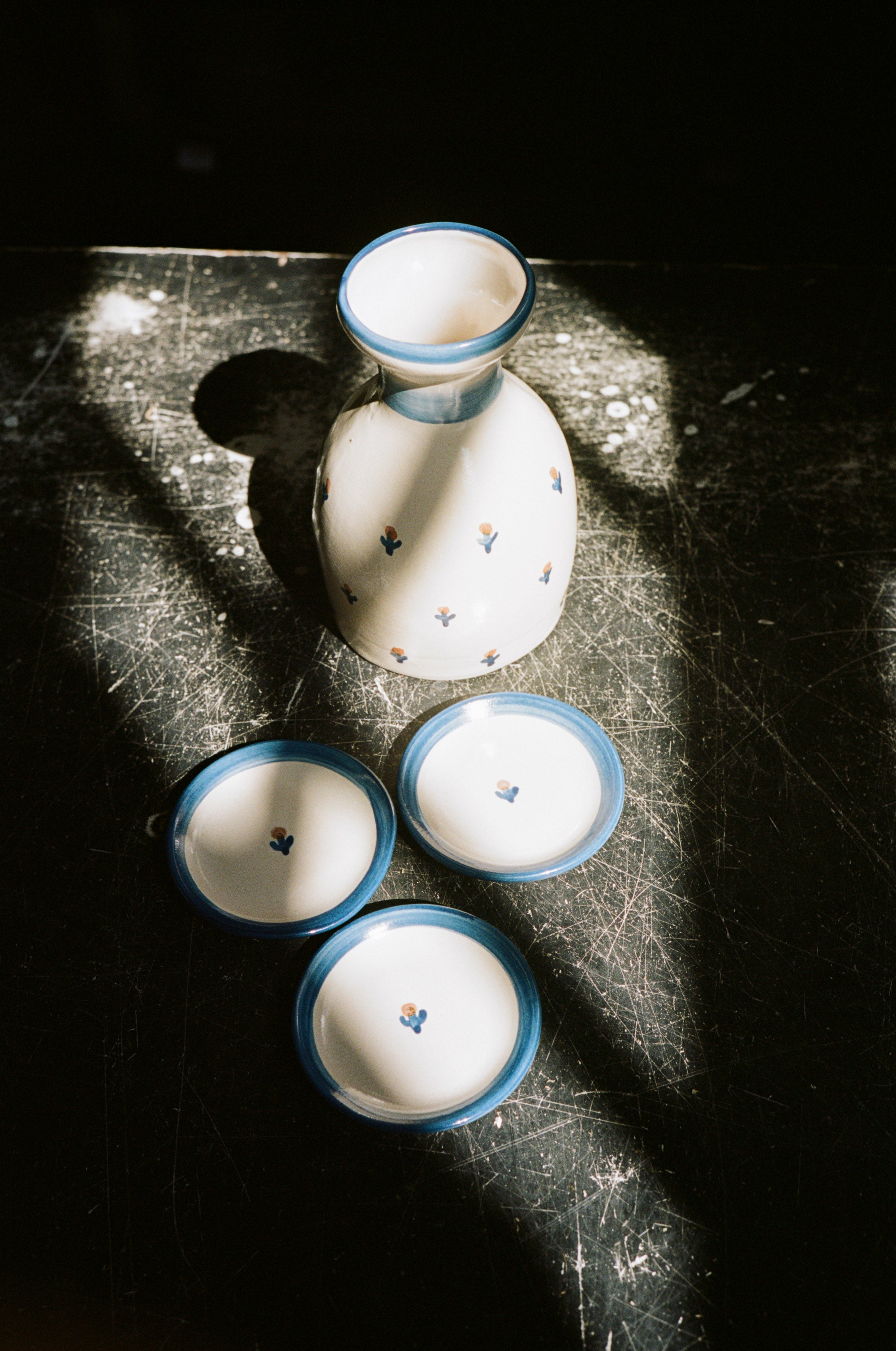 Forget-Me-Not Coaster in Blue