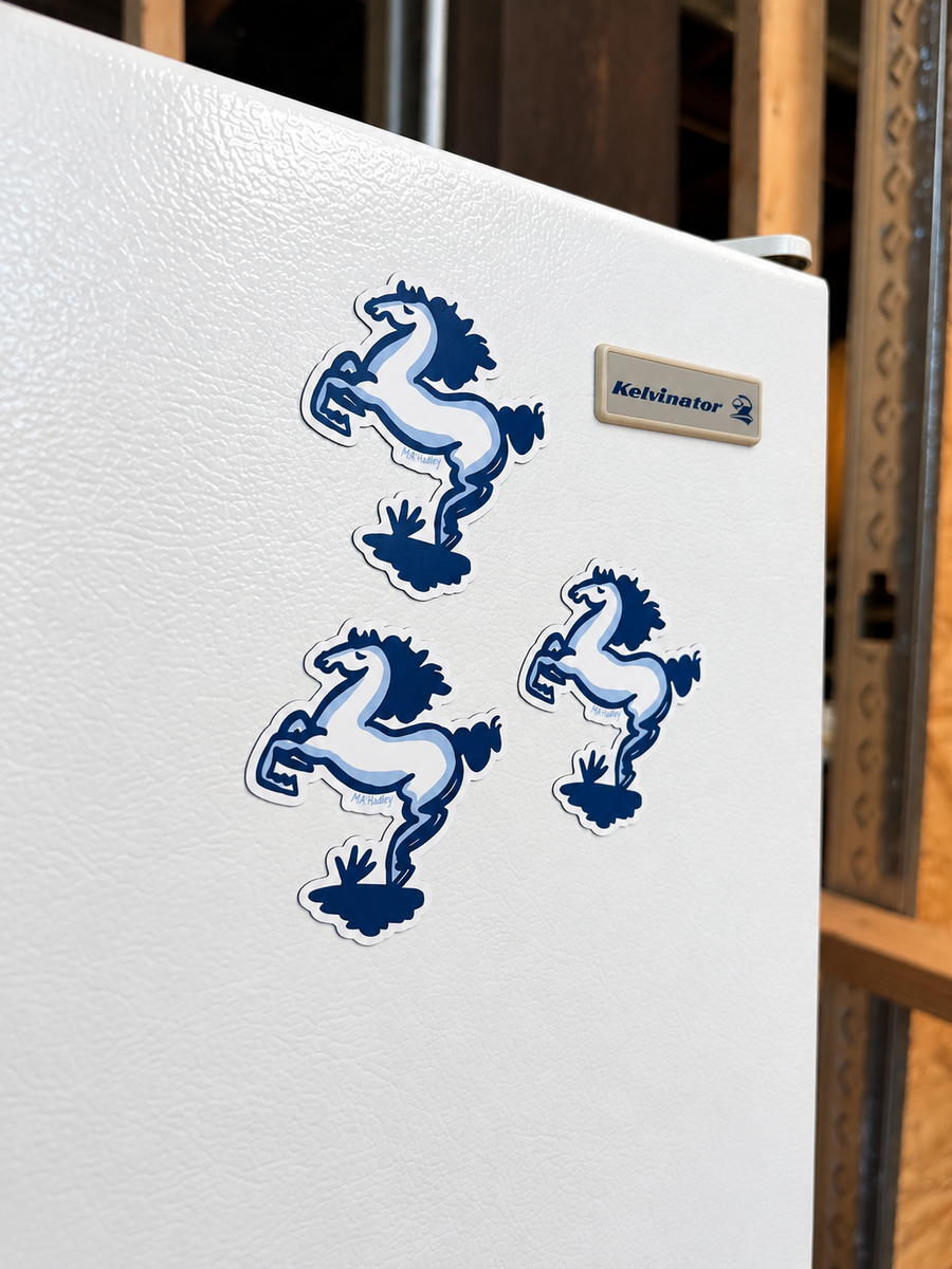 Blue Horse Magnet