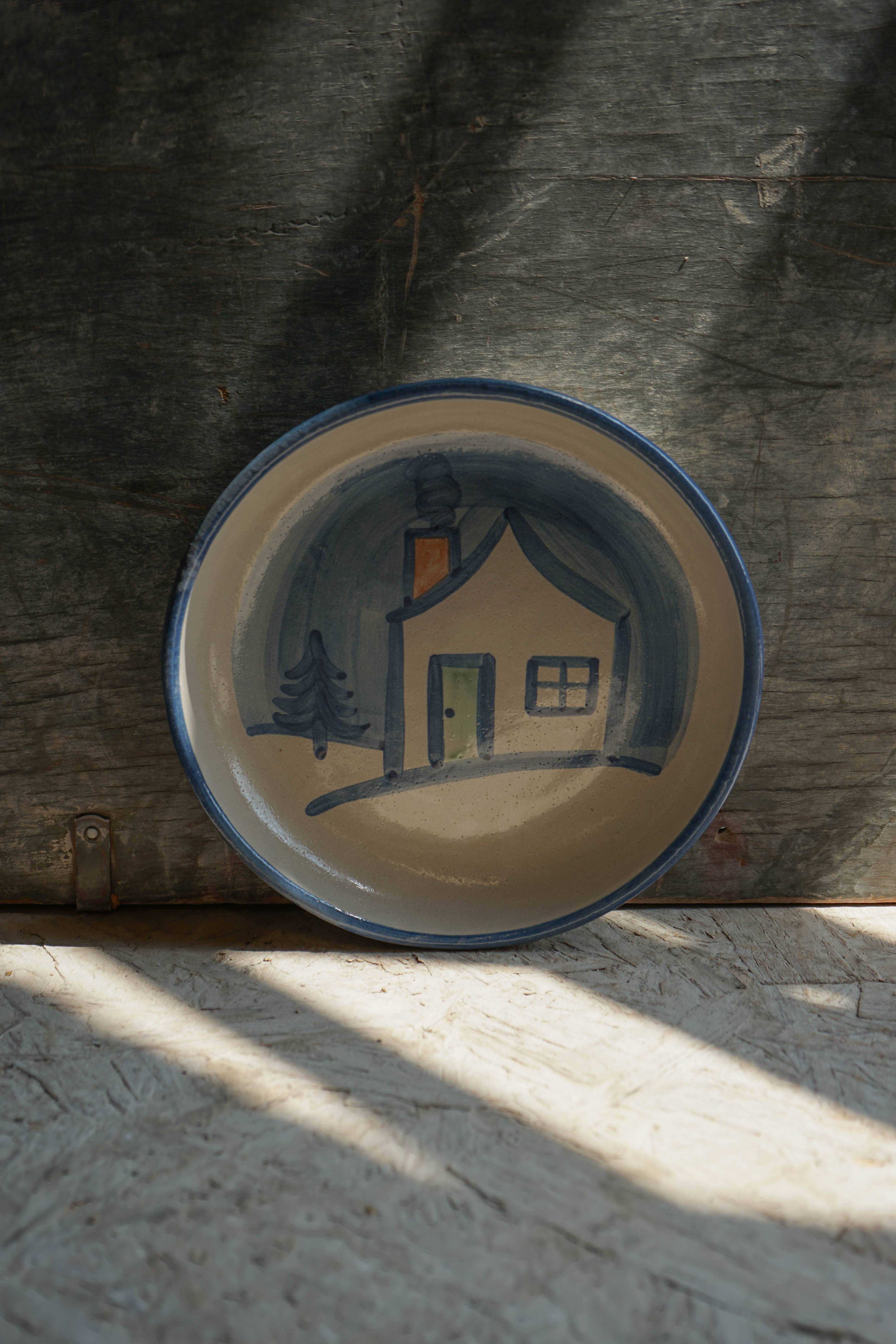 Pasta Plate - Winter Cottage