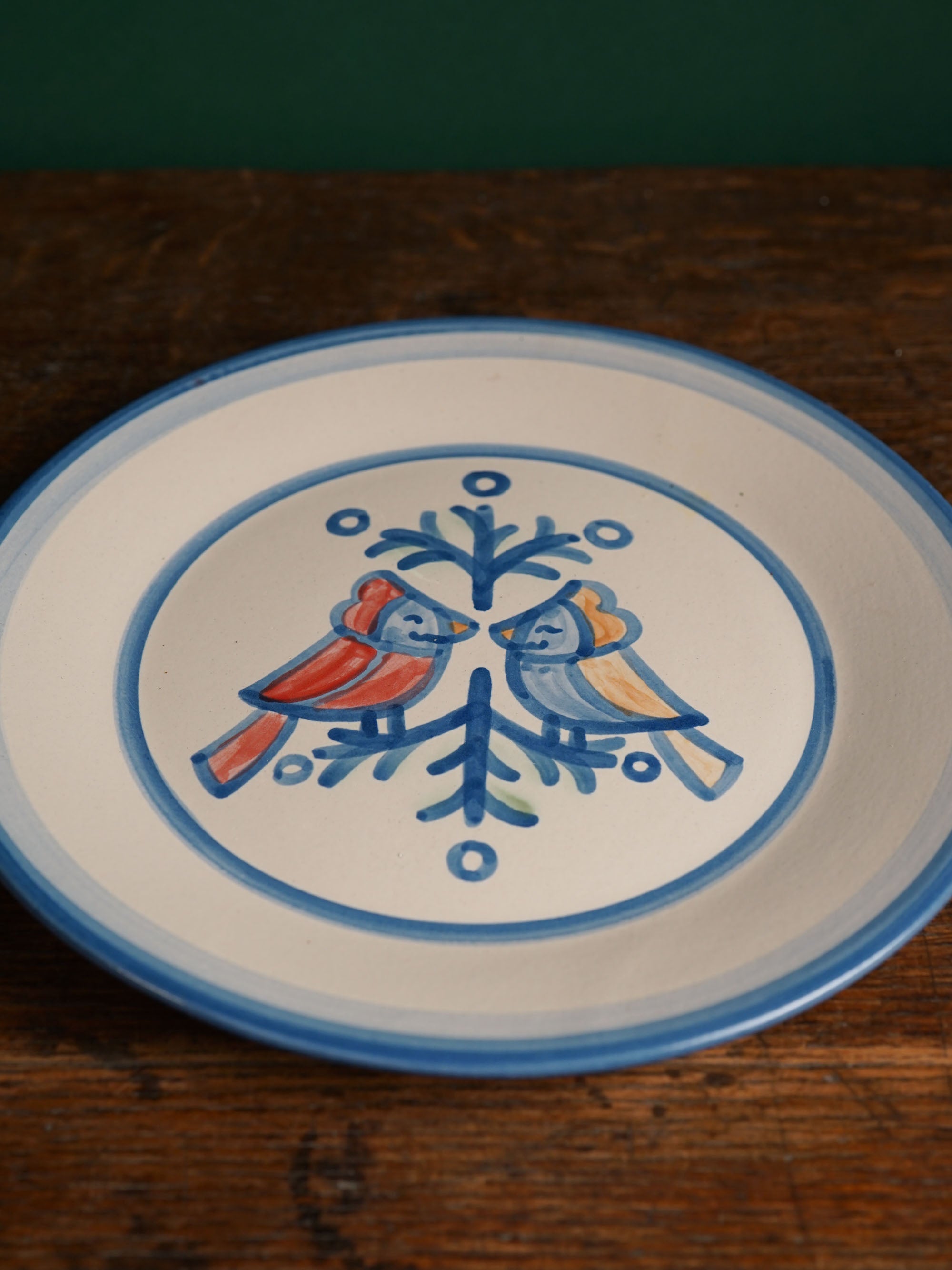 Kissing Cardinals Dinner Plate