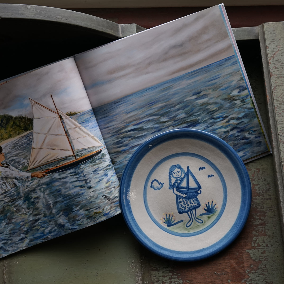 The Girl and the Boat - Plate Only