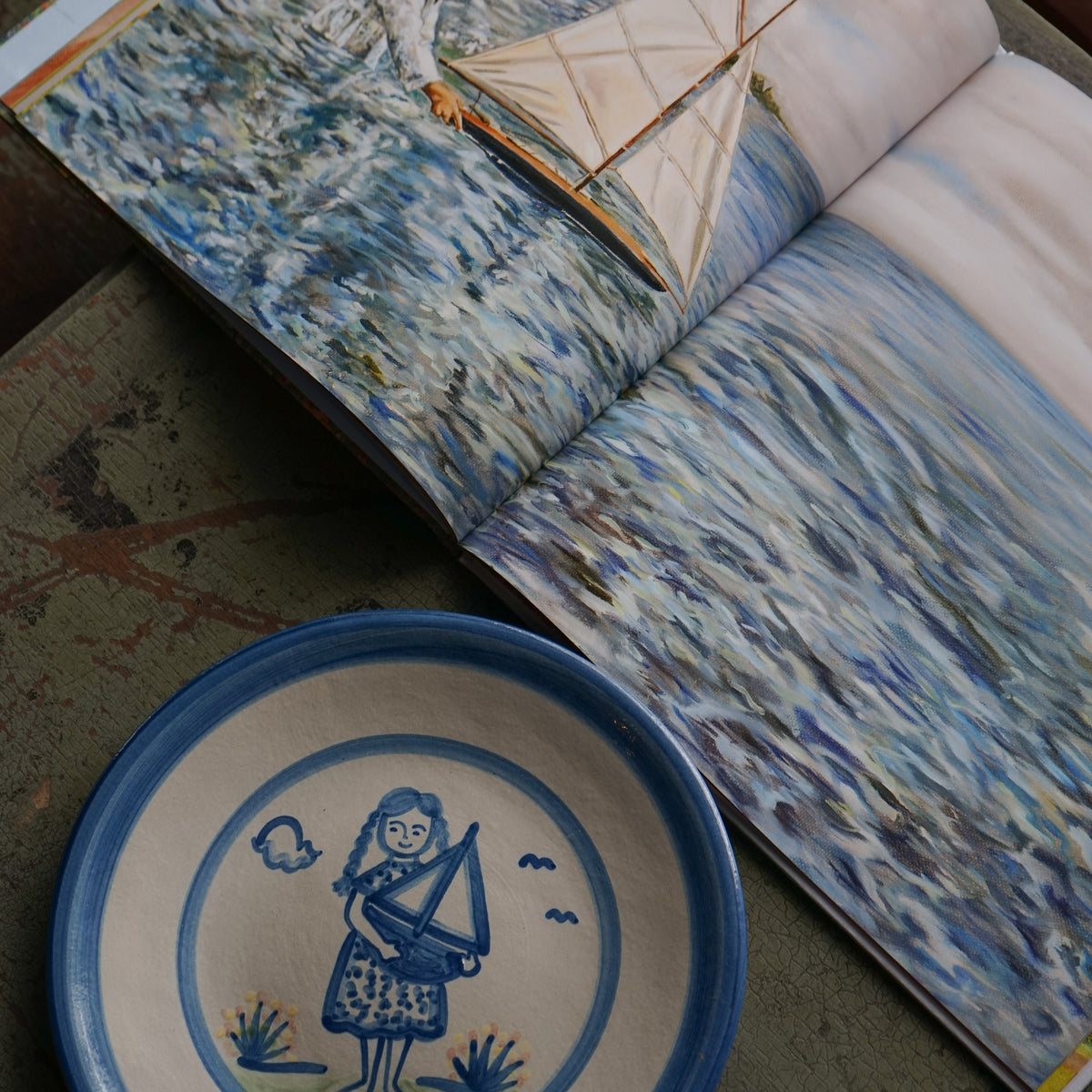 The Girl and the Boat - Plate Only
