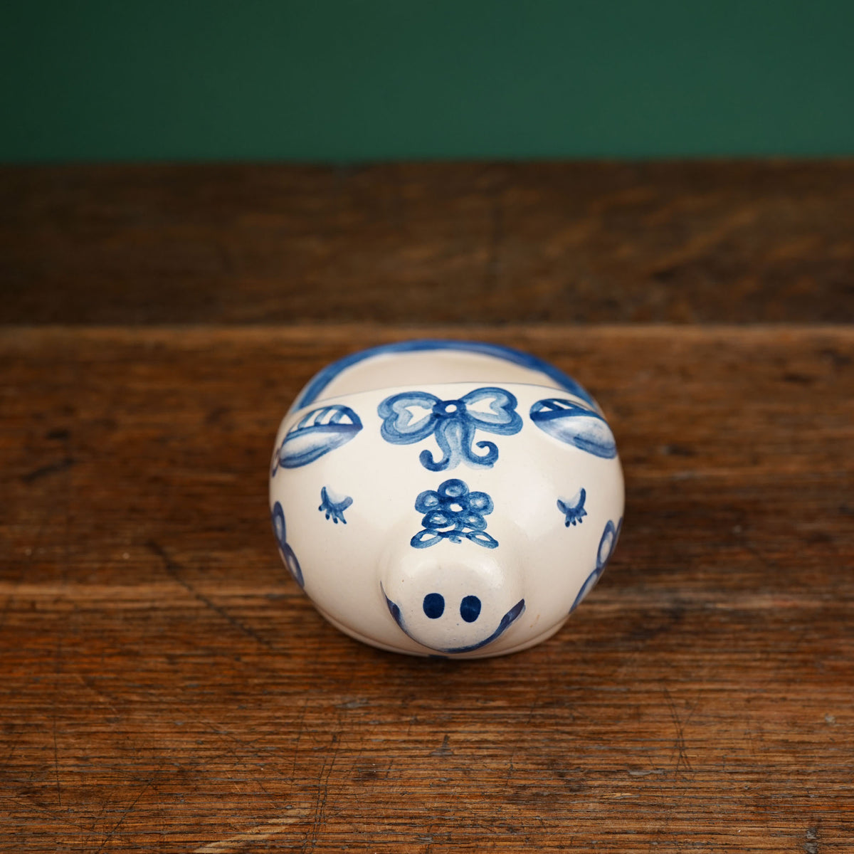Blue Flower Small Pig Soap Dish - Second