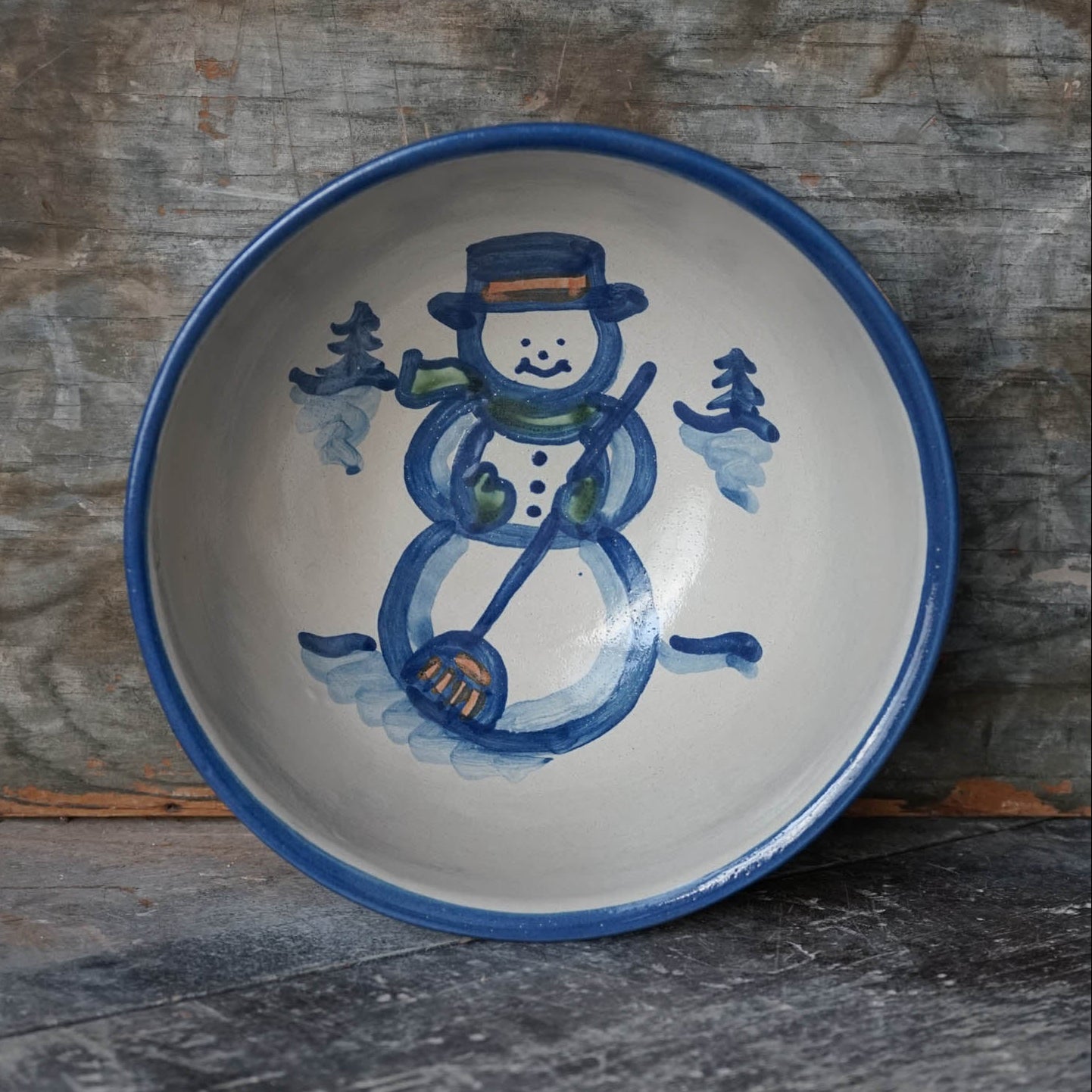 Medium Serving Bowl - Snowman