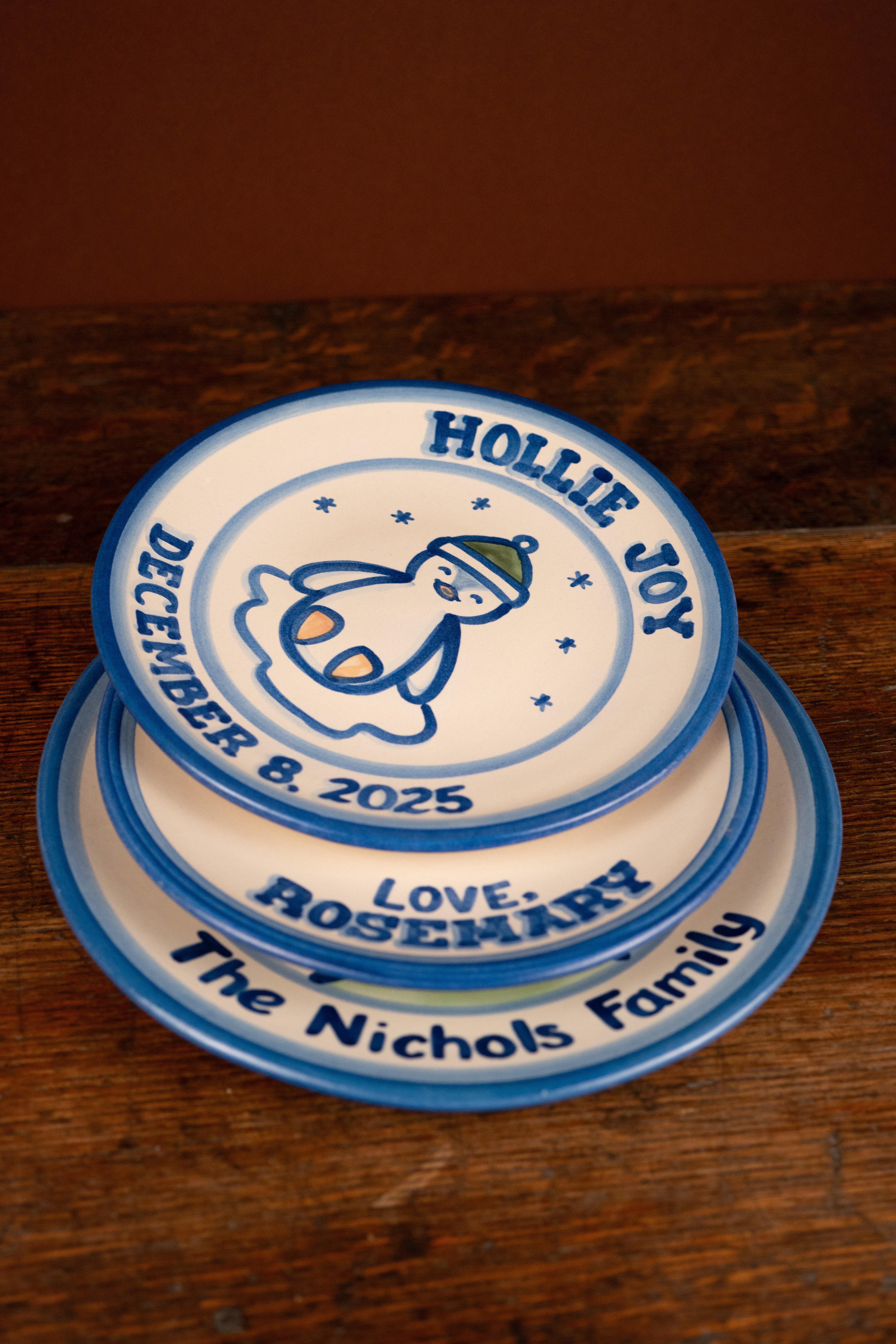 Personalized Polar Pal Penguin Lunch Plate
