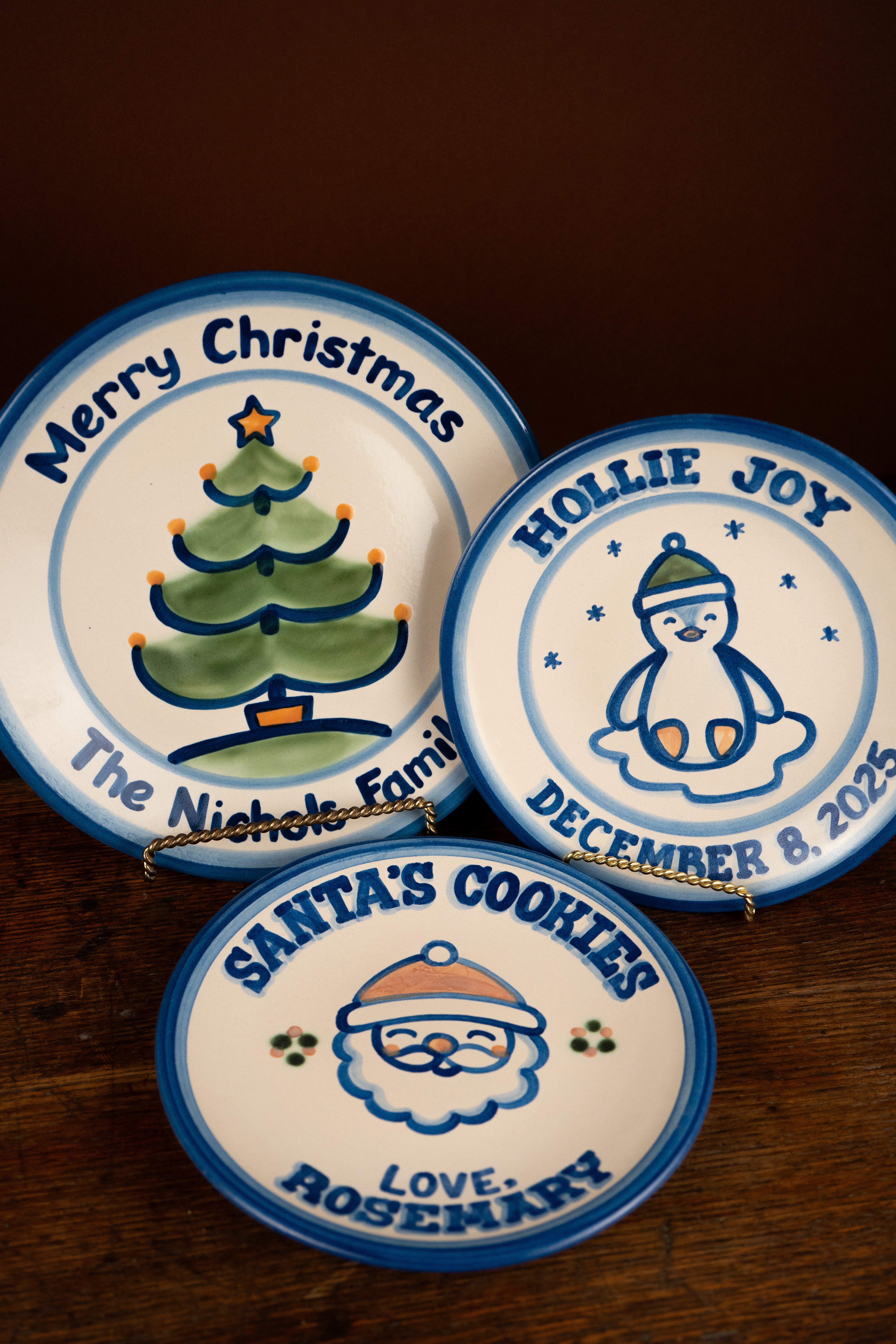 Personalized Santa's Cookies Lunch Plate