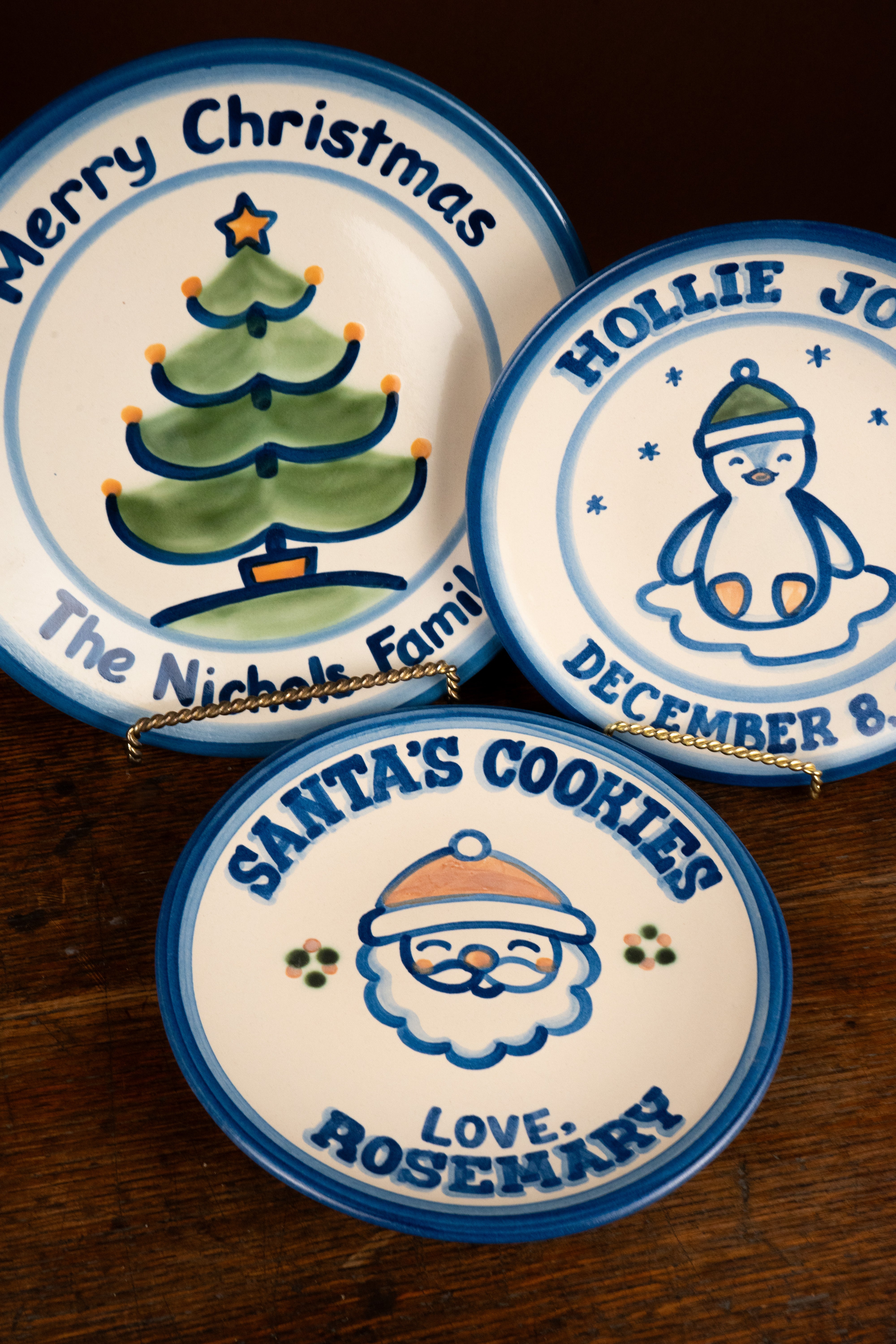 Personalized Family Christmas Dinner Plate