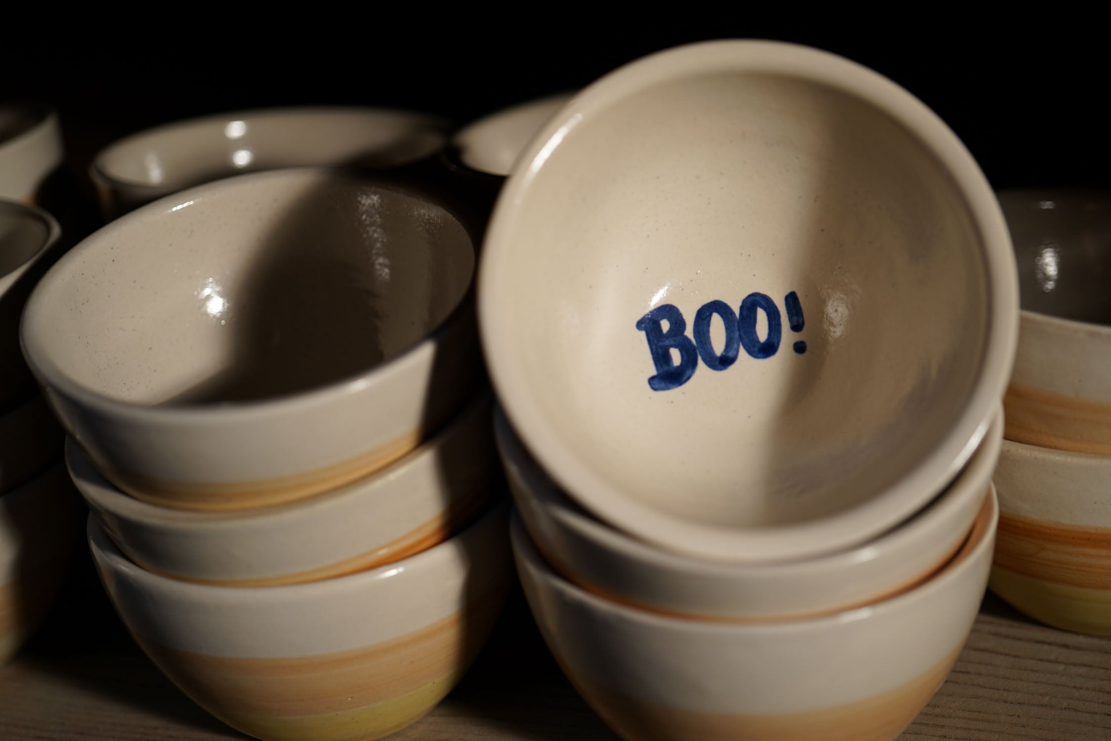 Candy Corn Ice Cream Bowl