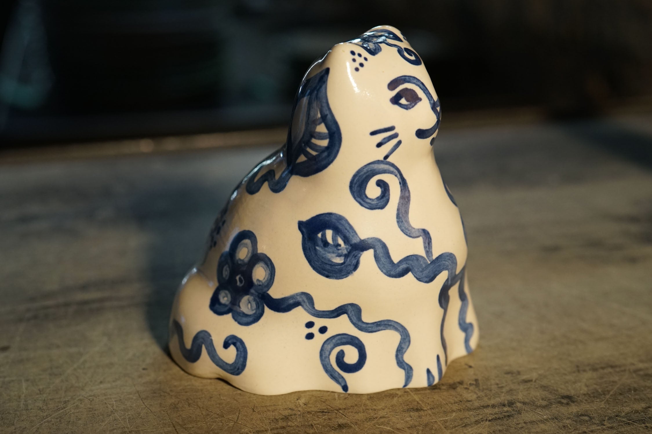 Kitten - Blue Flower