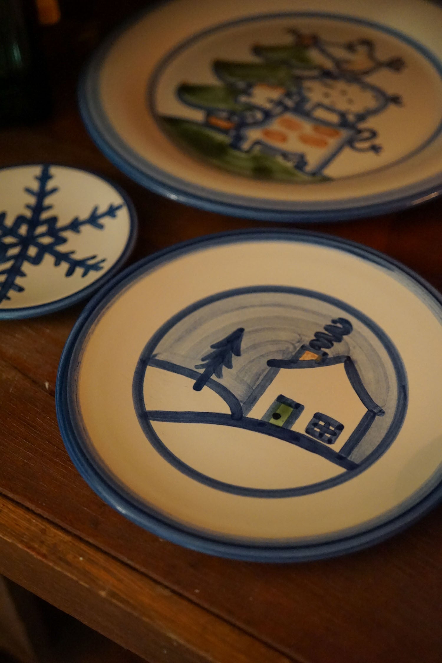 Lunch Plate - Winter Cottage