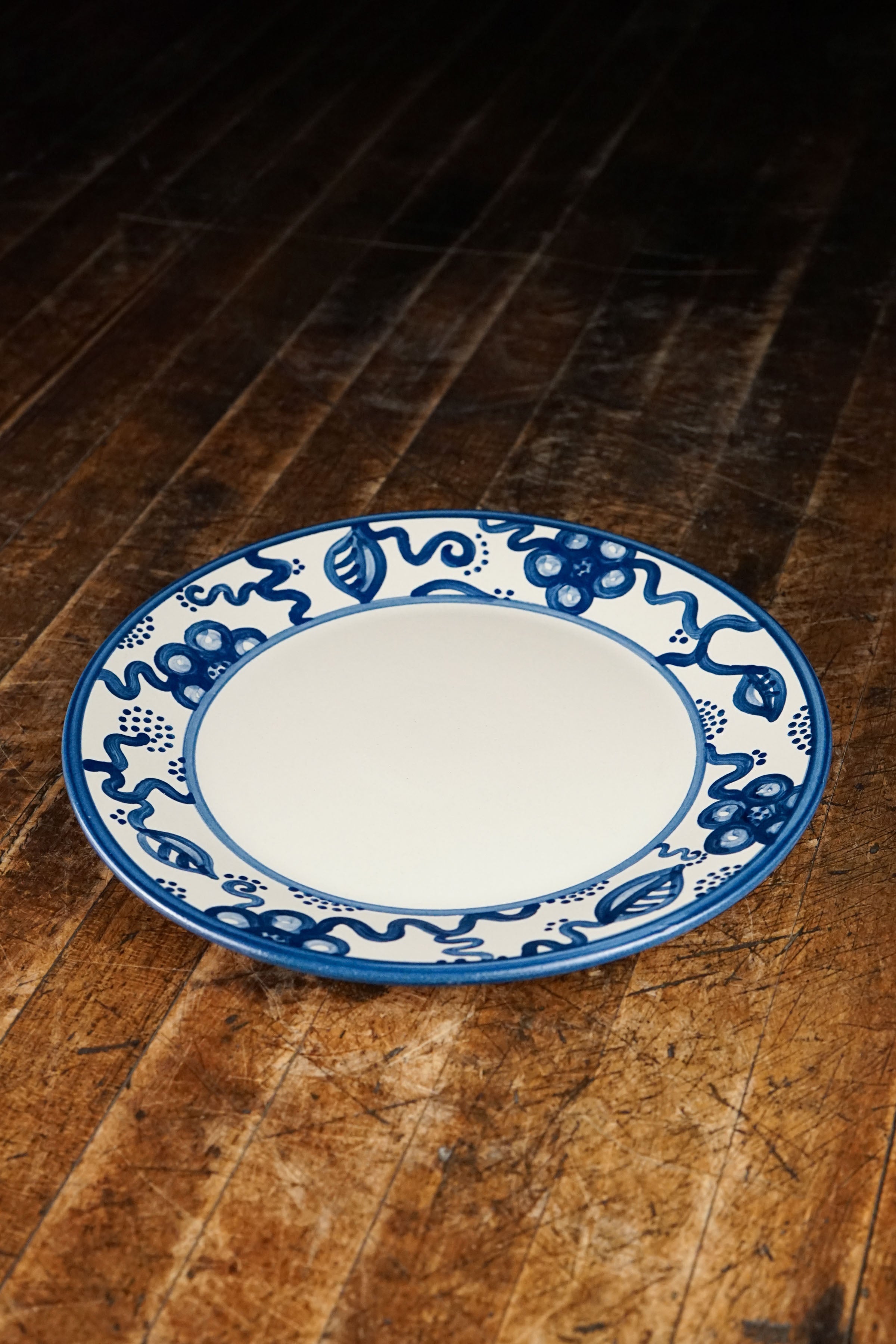 Blue Flower Dinner Plate