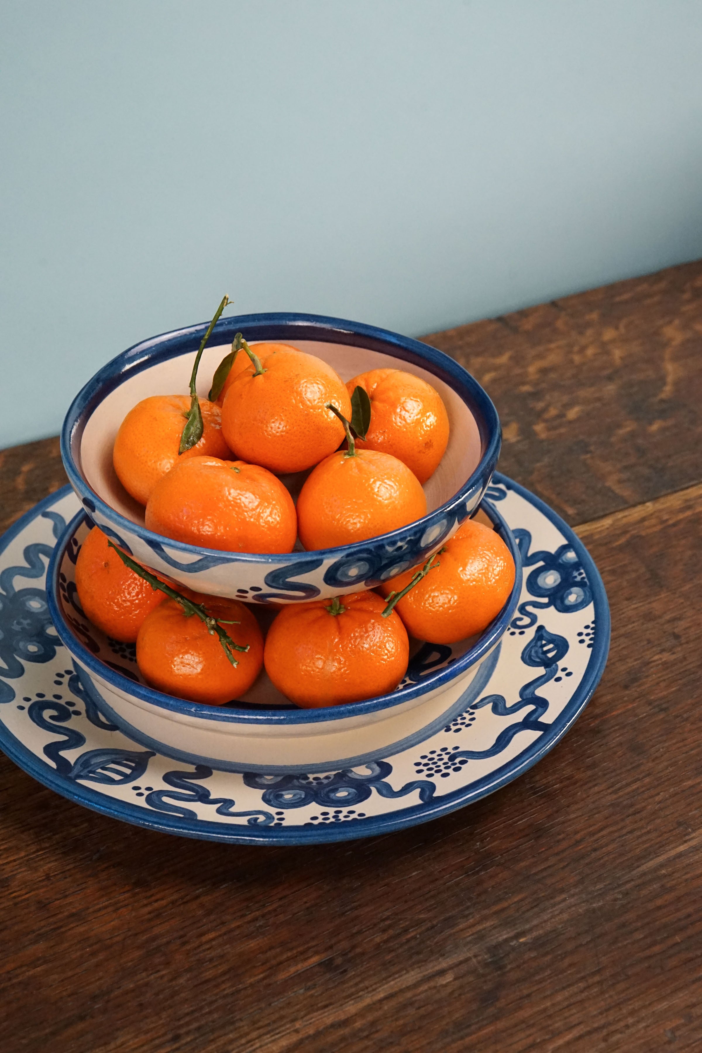 Blue Flower Soup Bowl