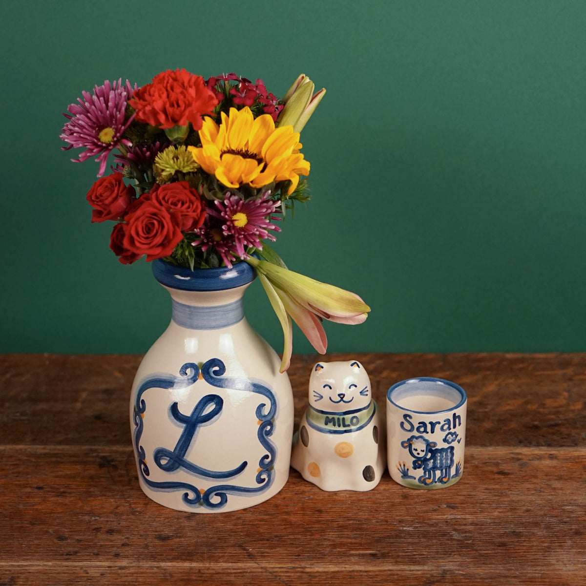 Personalized Monogram Vase