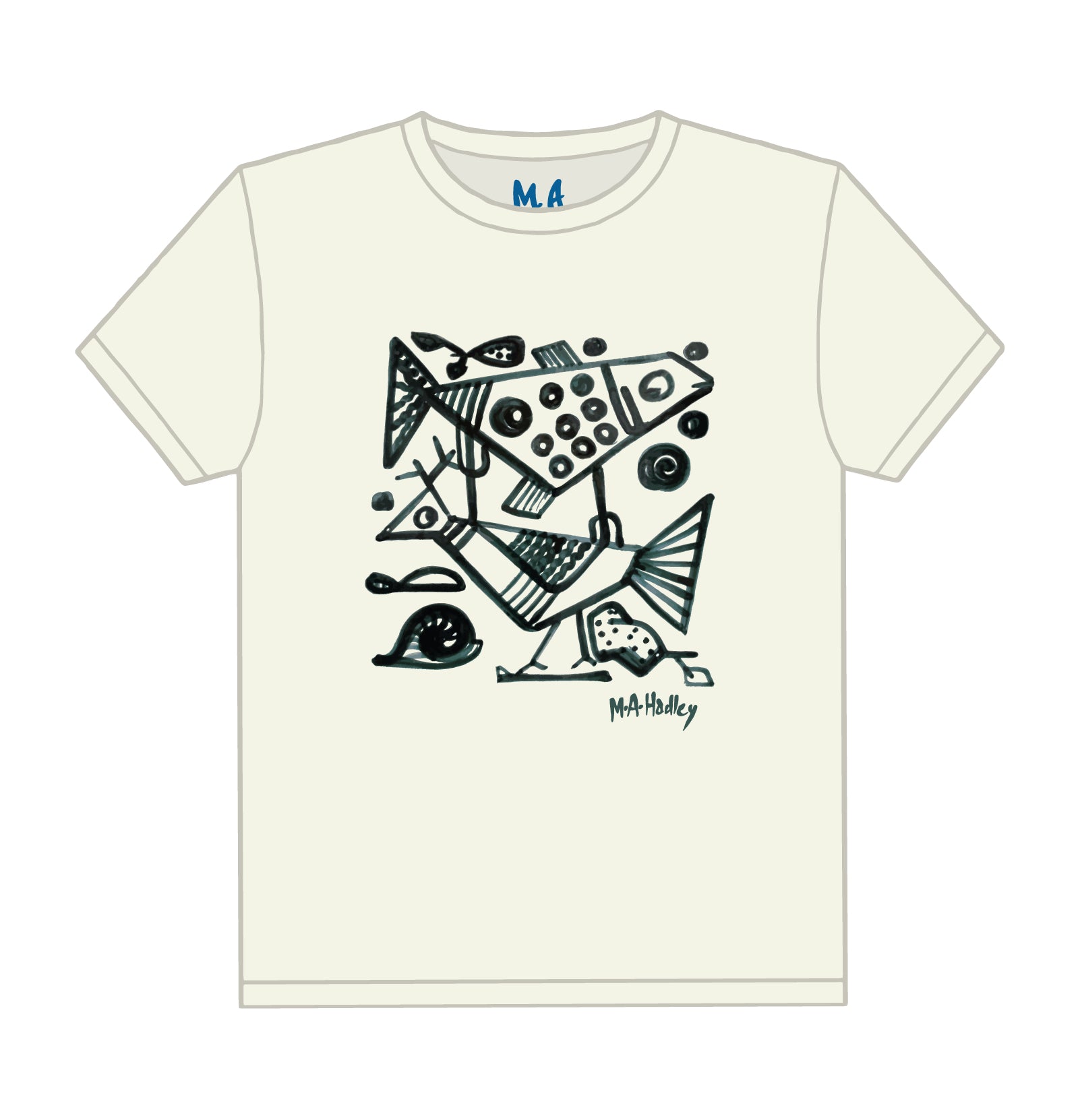 Cubist Fish & Fowl Heavyweight T-Shirt