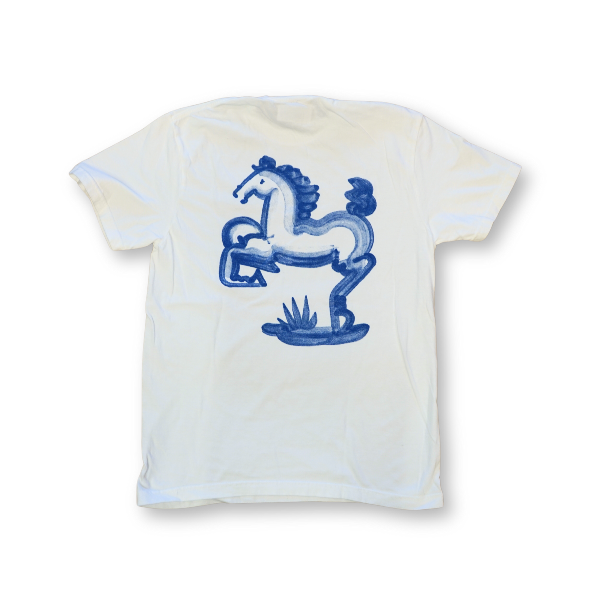 Hadley Short Sleeve Tee Shirt - Blue Horse