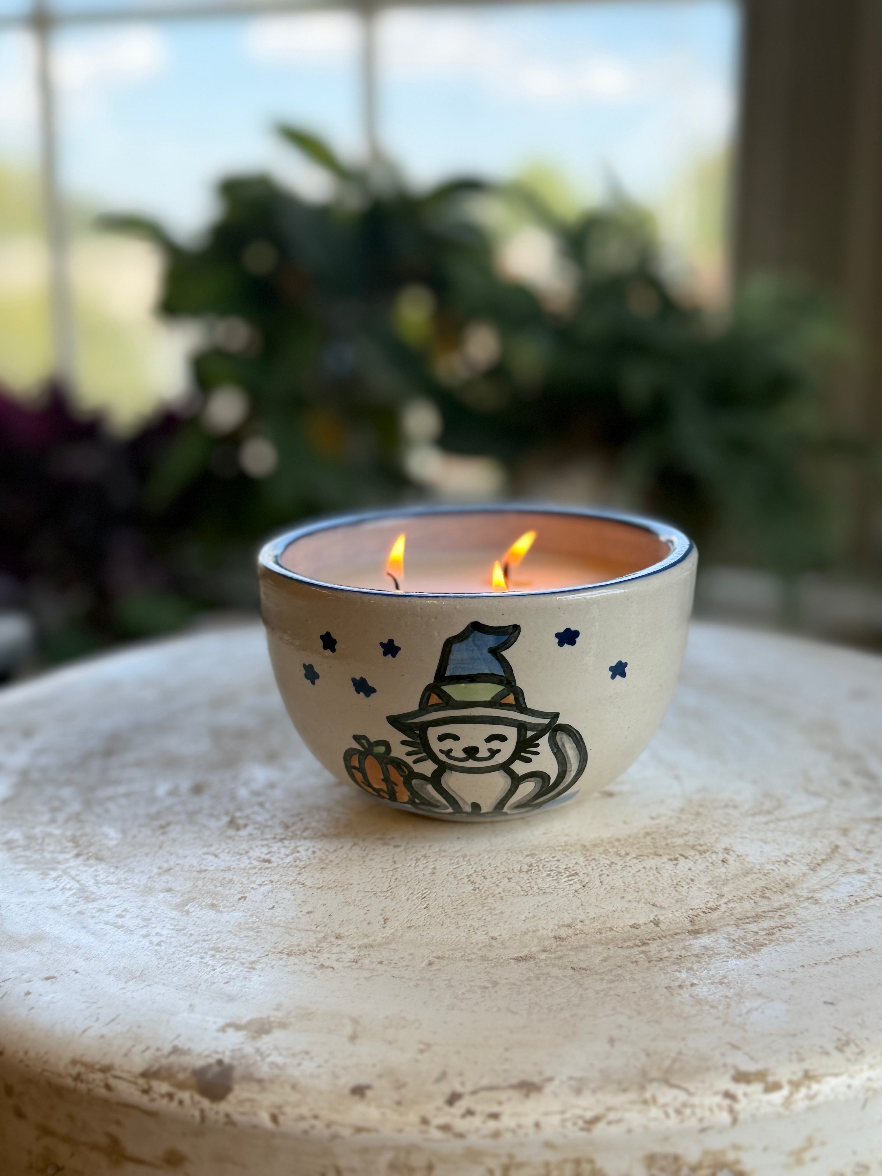 Witch Cat Candle
