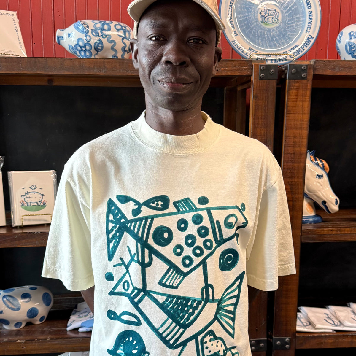 Cubist Fish & Fowl Heavyweight T-Shirt