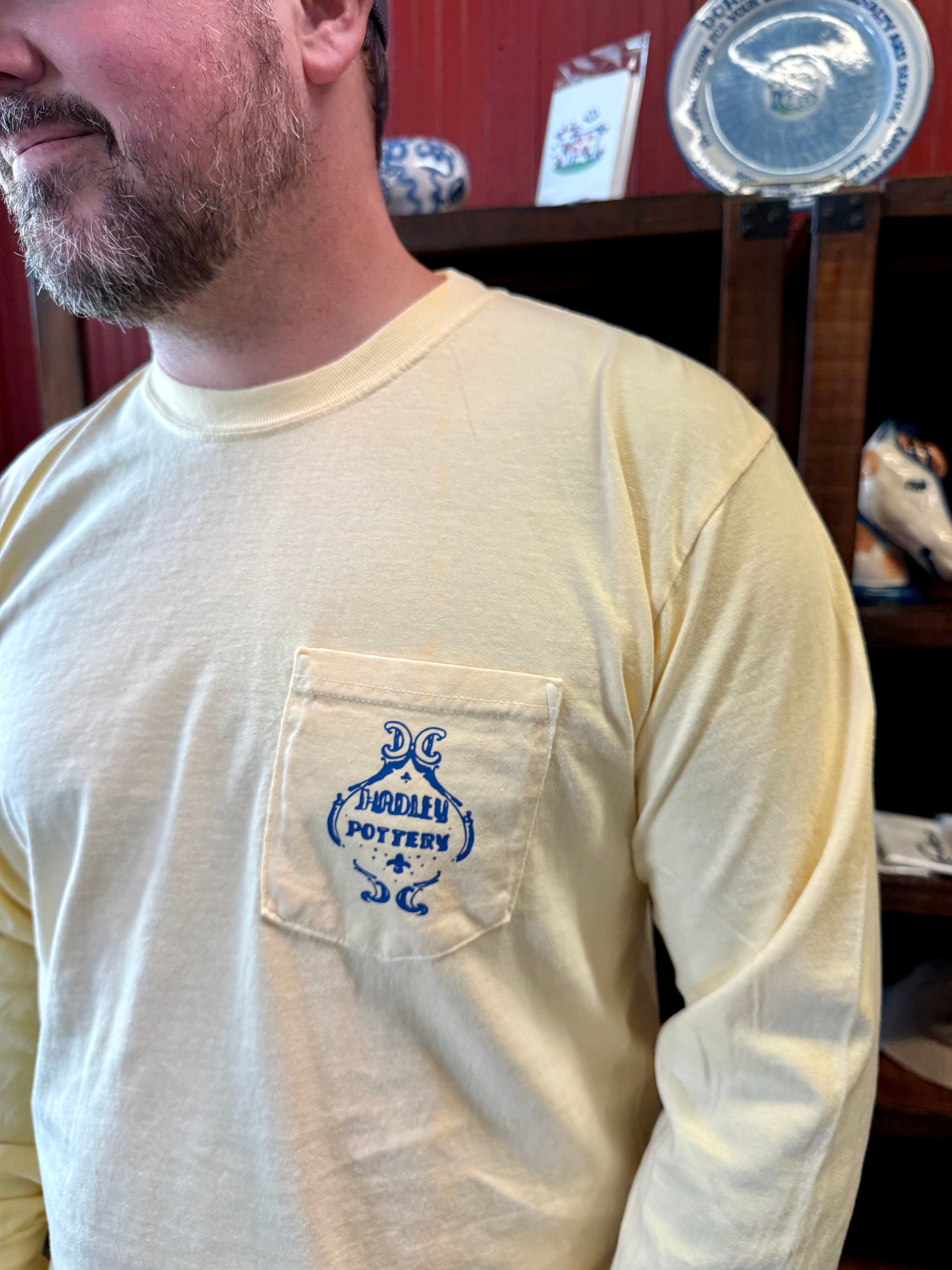 Tall Cat Long Sleeve Pocket T-Shirt