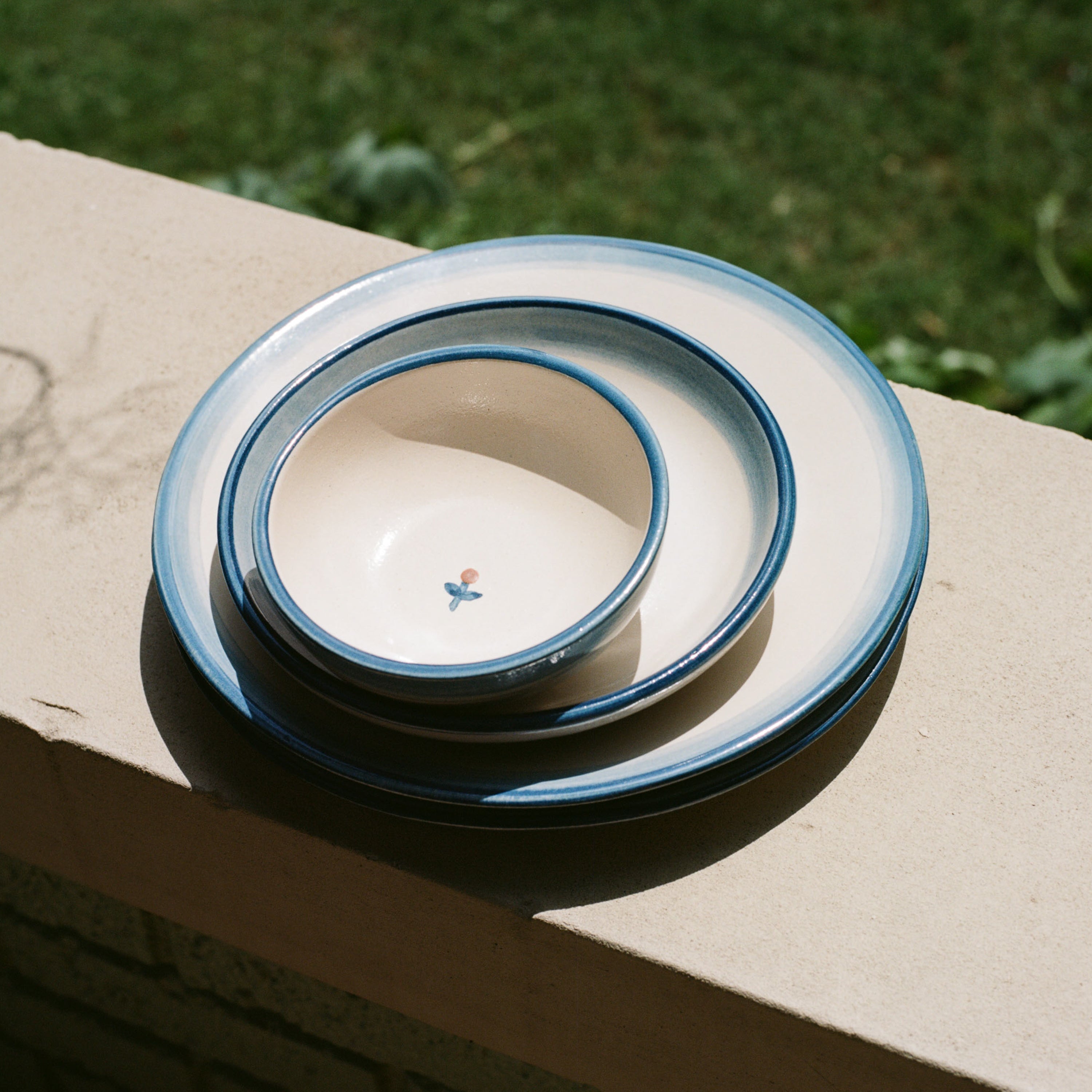 Forget-Me-Not Cereal Bowl in Blue