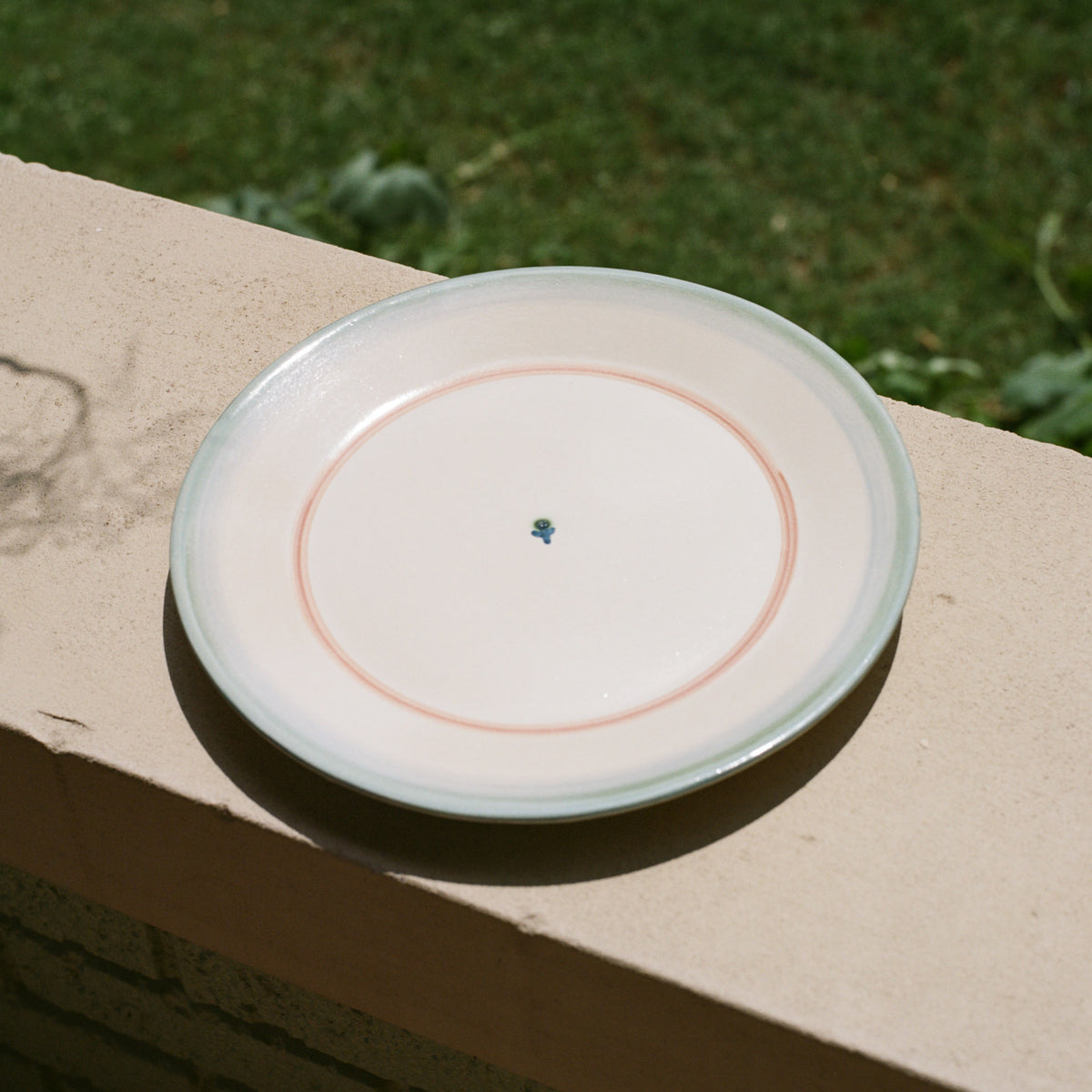Forget-Me-Not Dinner Plate in Green