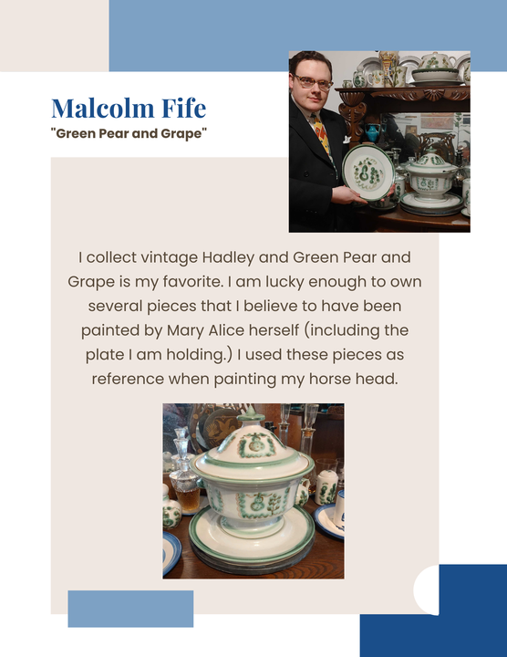 Green Pear and Grape - Horse Head - One-of-one