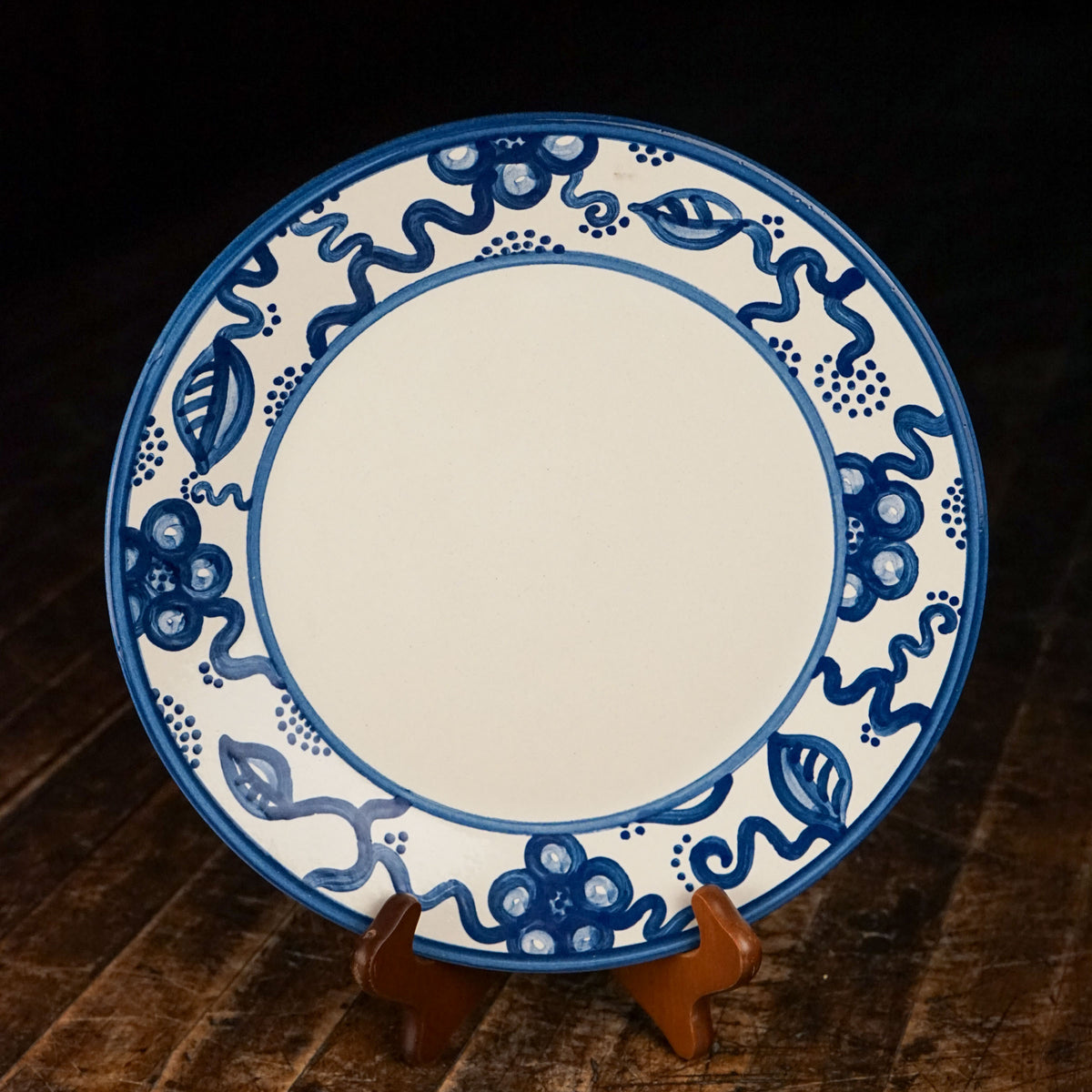 Blue Flower Dinner Plate