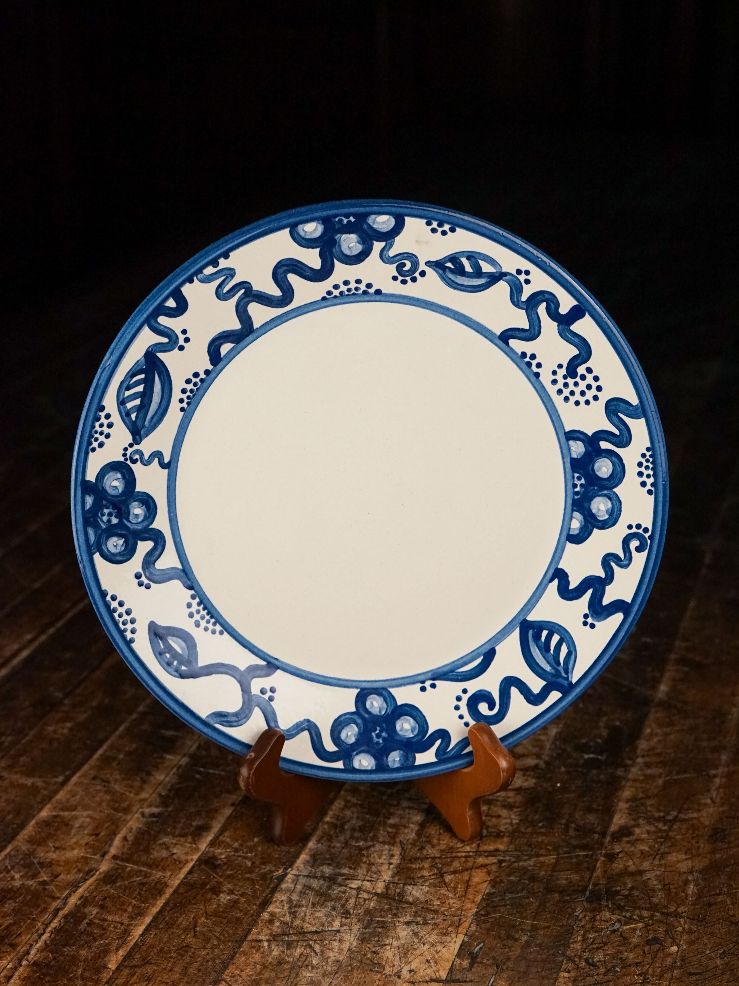 Blue Flower Dinner Plate