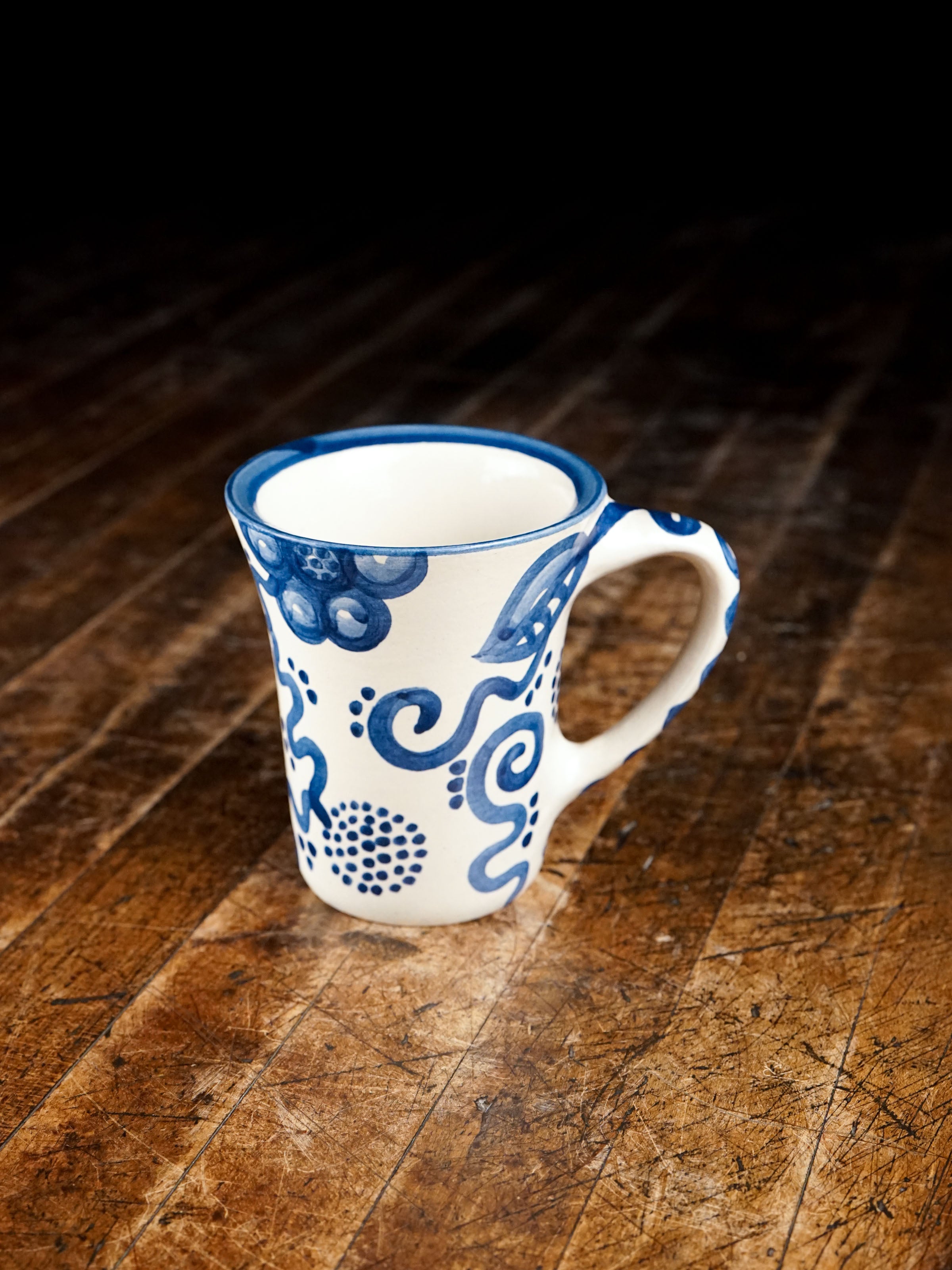 Blue Flower Flare Mug