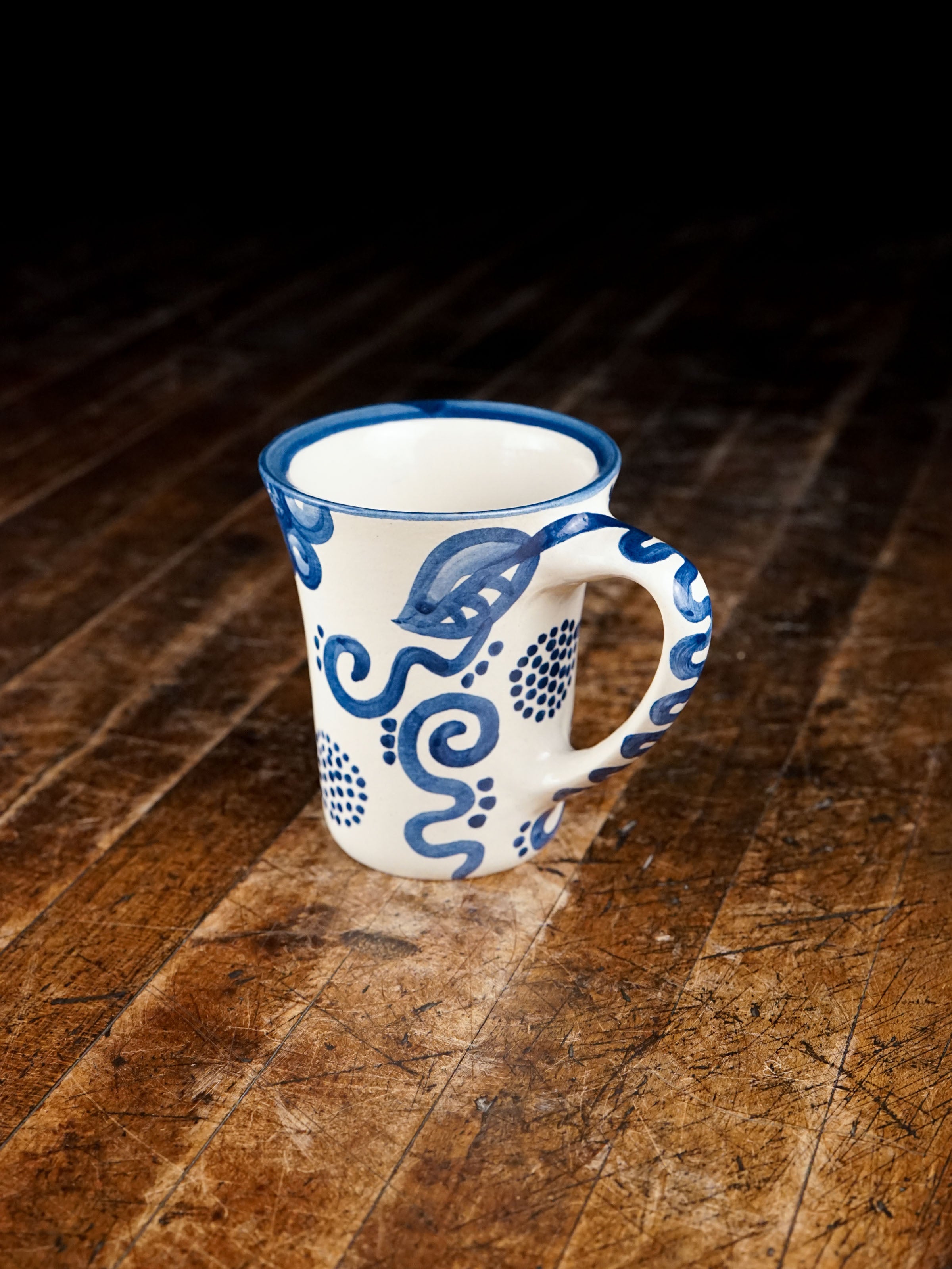 Blue Flower Flare Mug