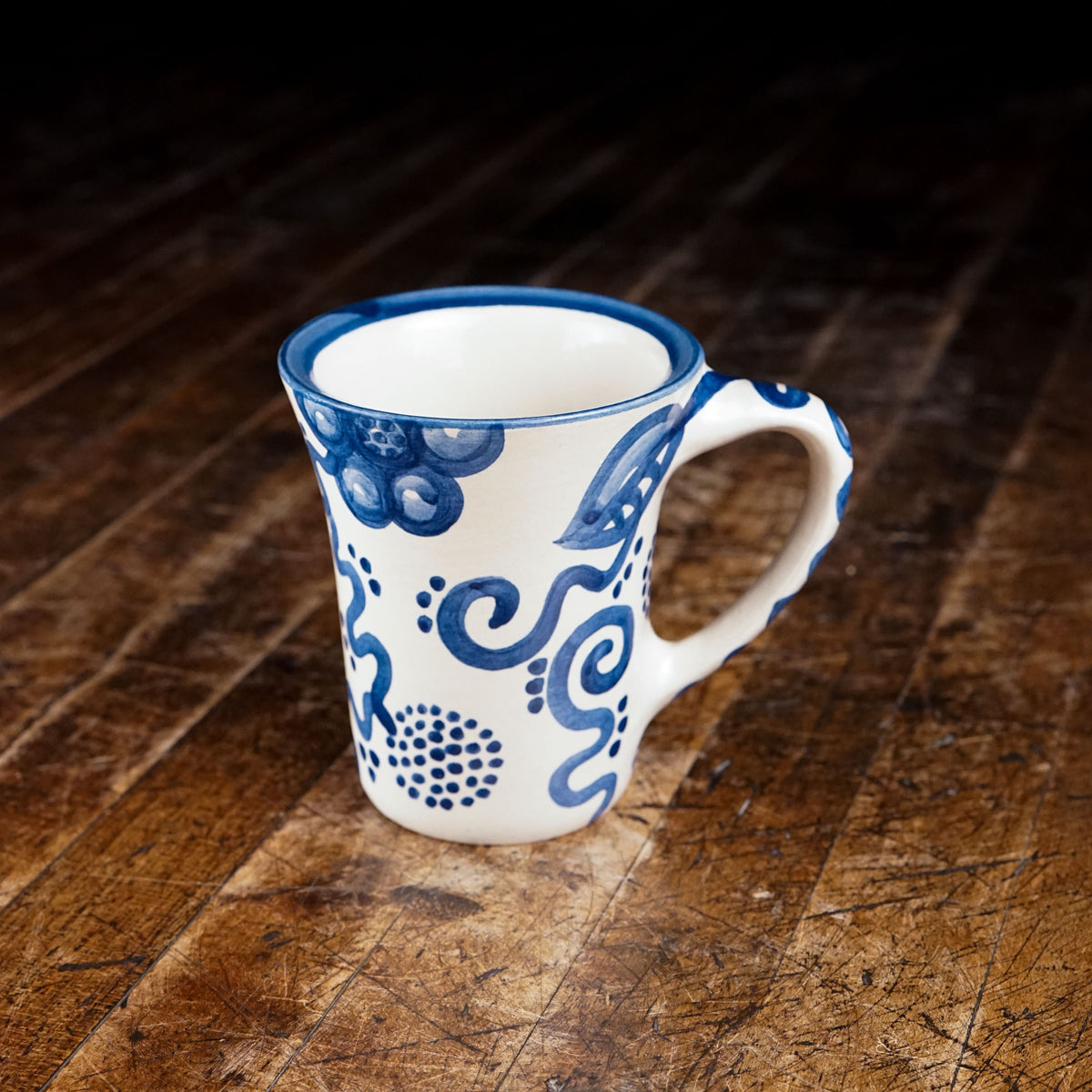 Blue Flower Flare Mug