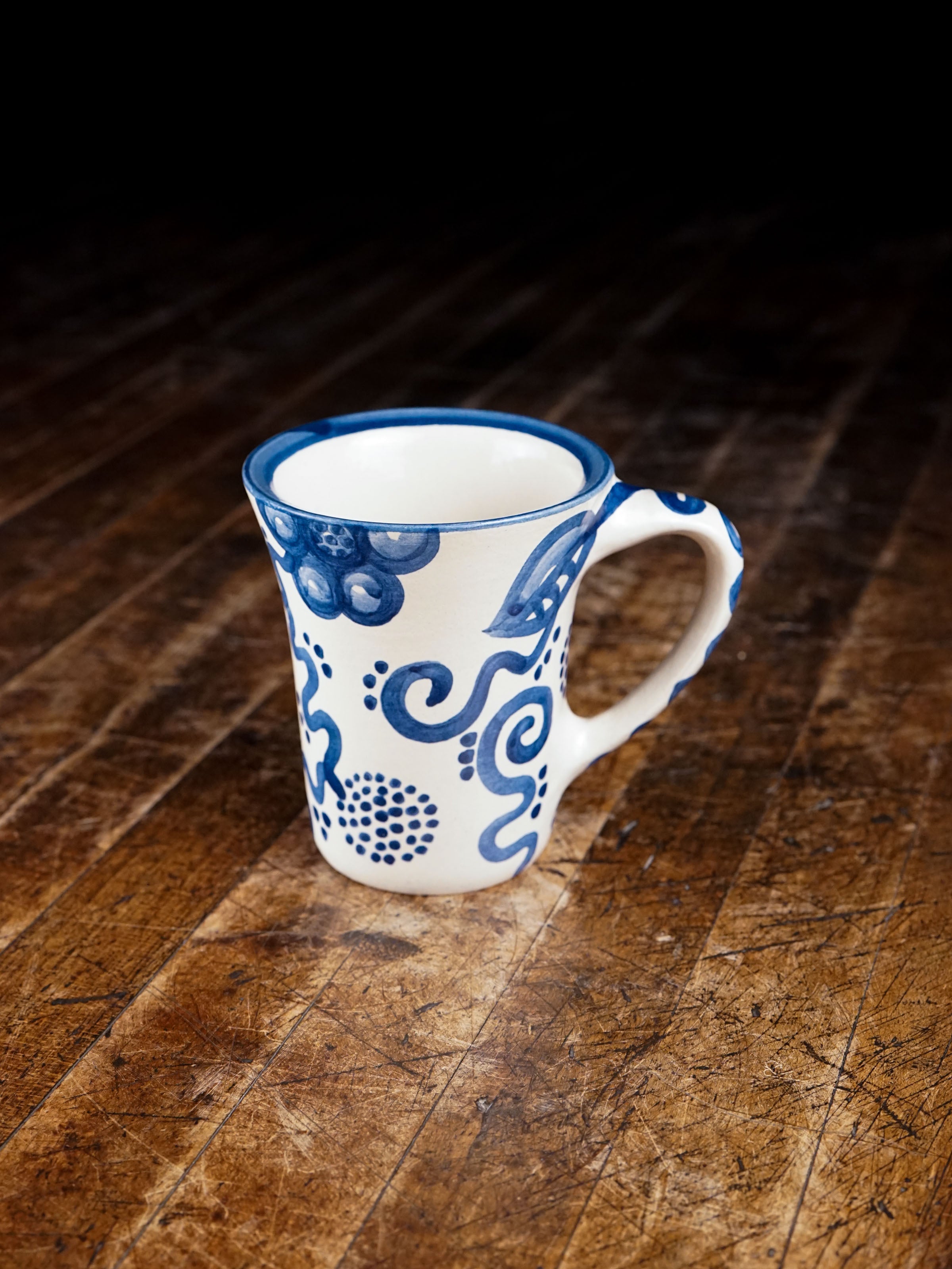 Blue Flower Flare Mug