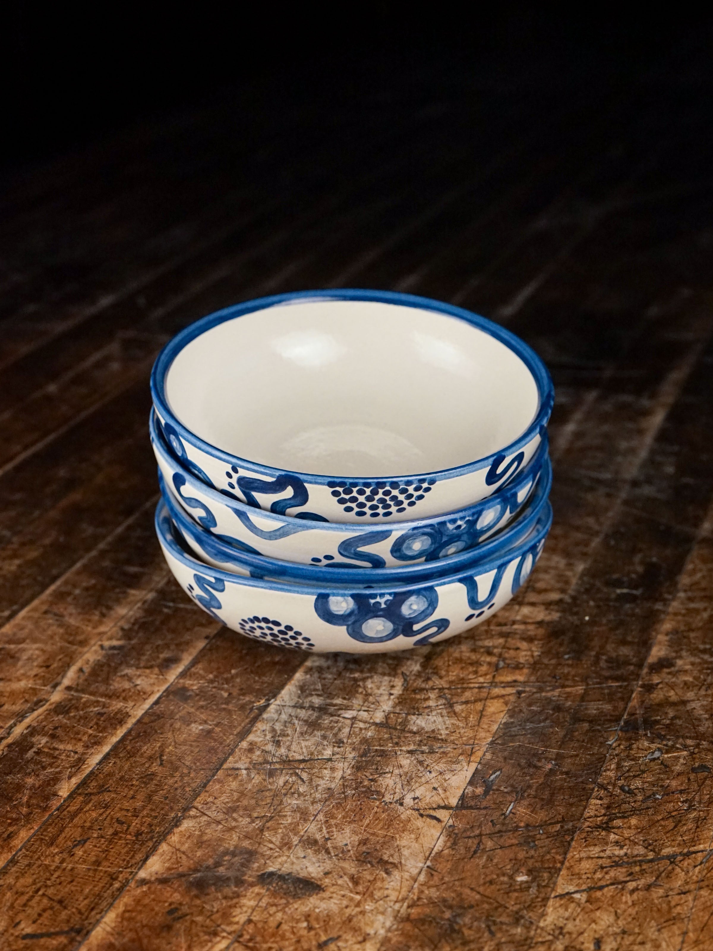 Blue Flower Soup Bowl