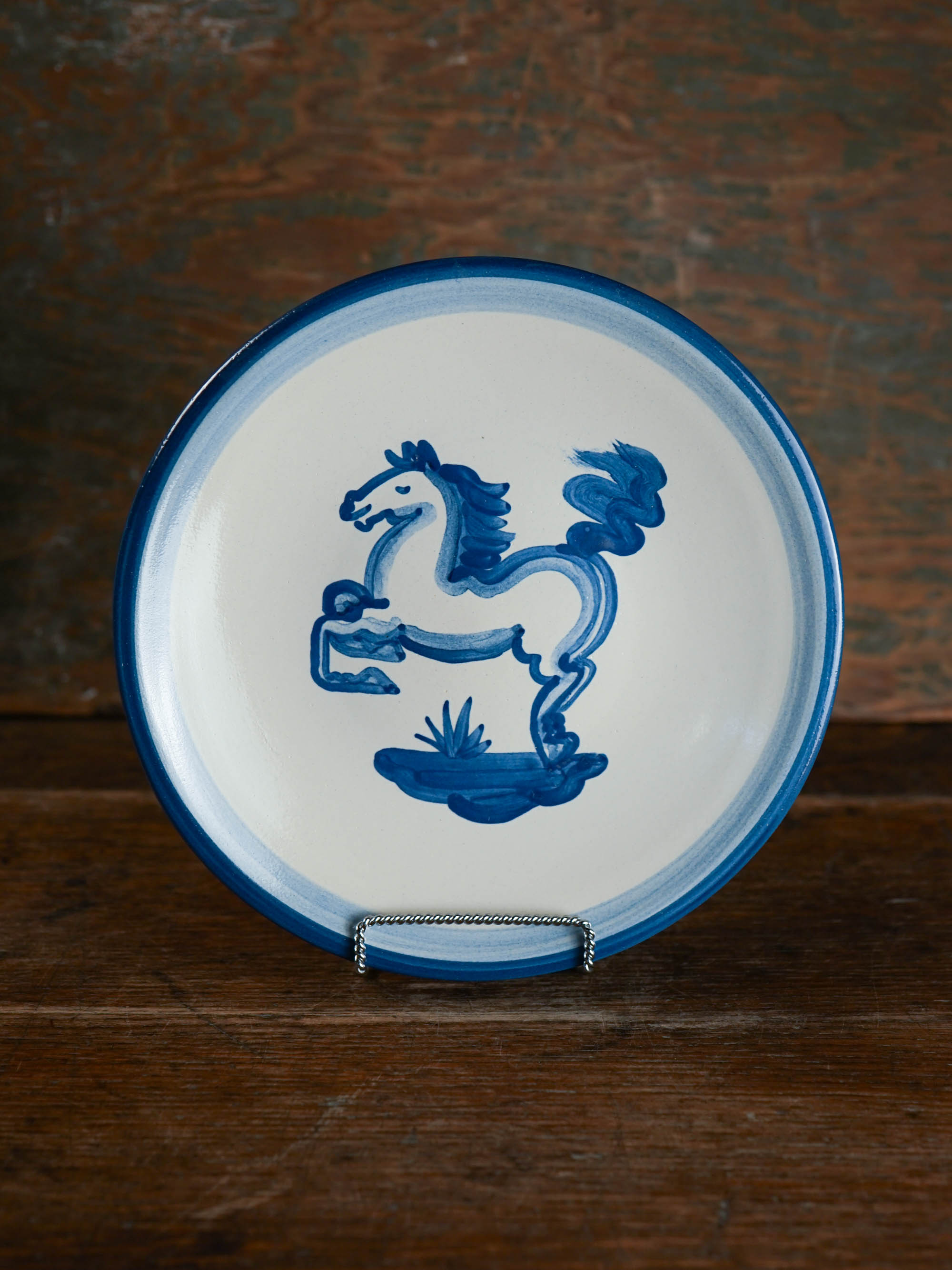 Blue Horse Lunch Plate