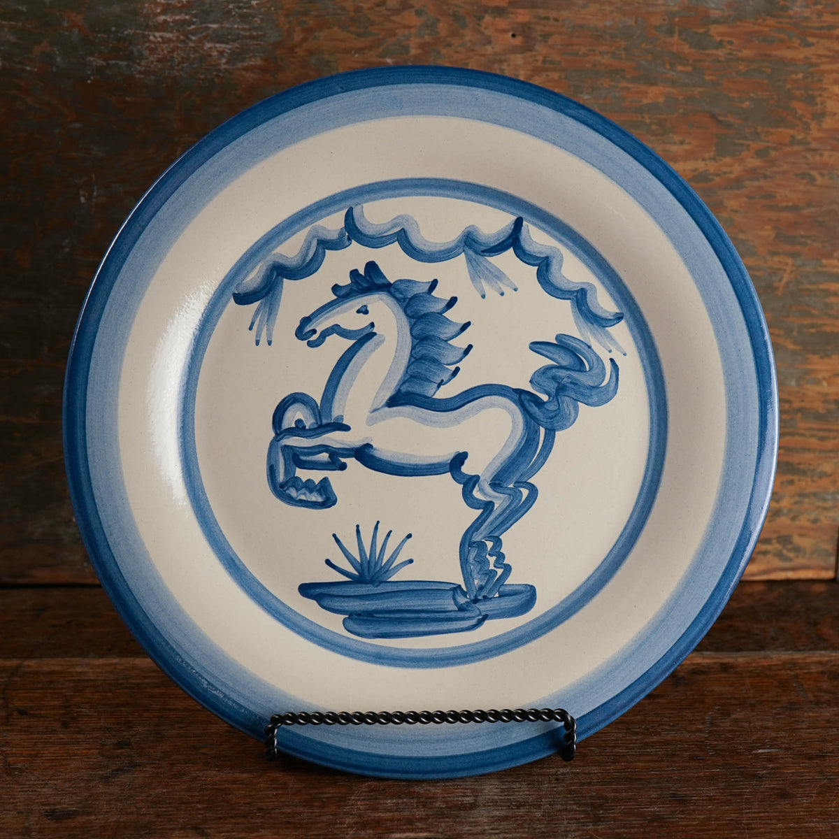 Blue Horse Serving Plate
