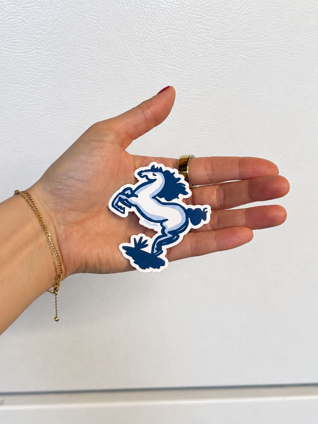 Blue Horse Magnet