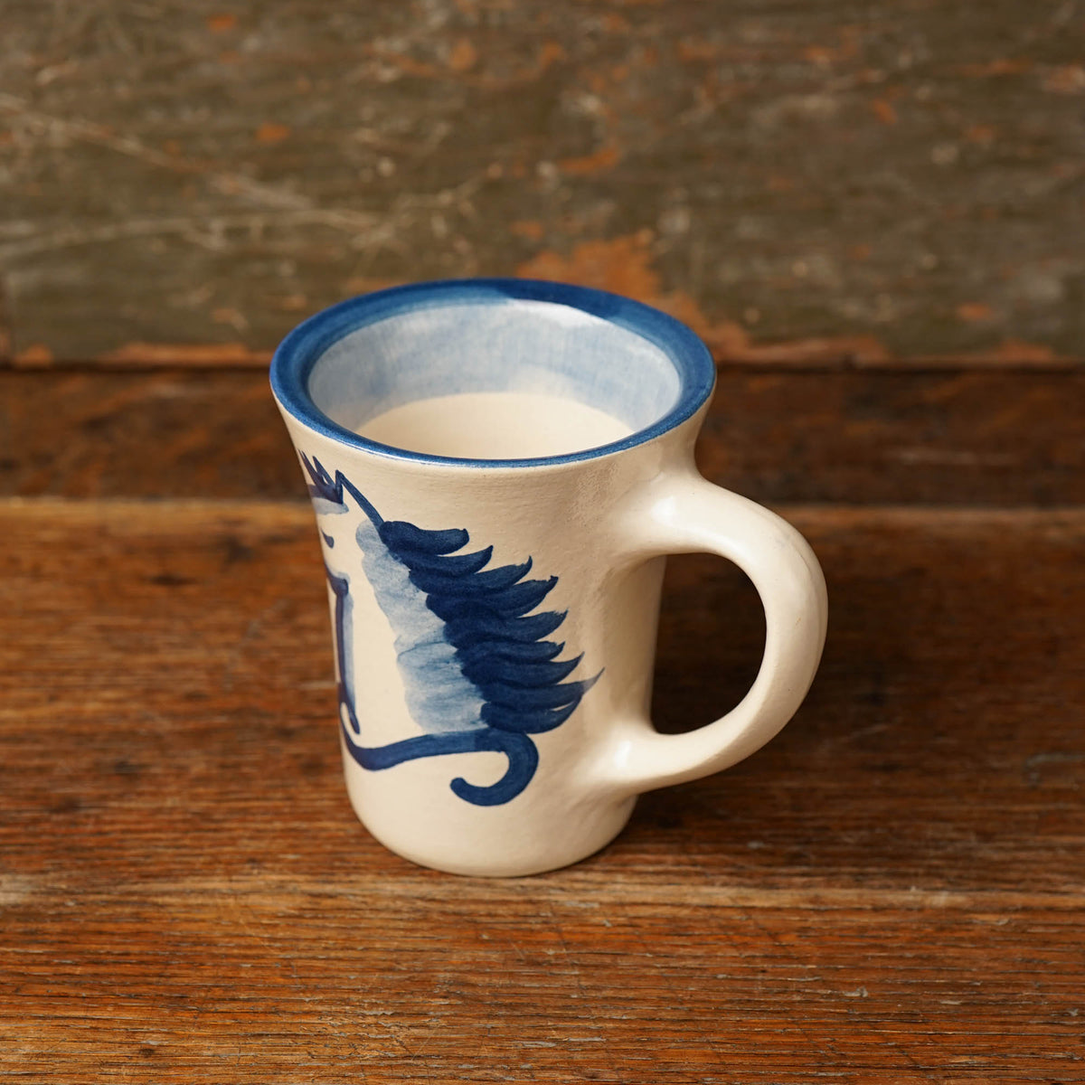 Blue Horse Portrait Flare Mug