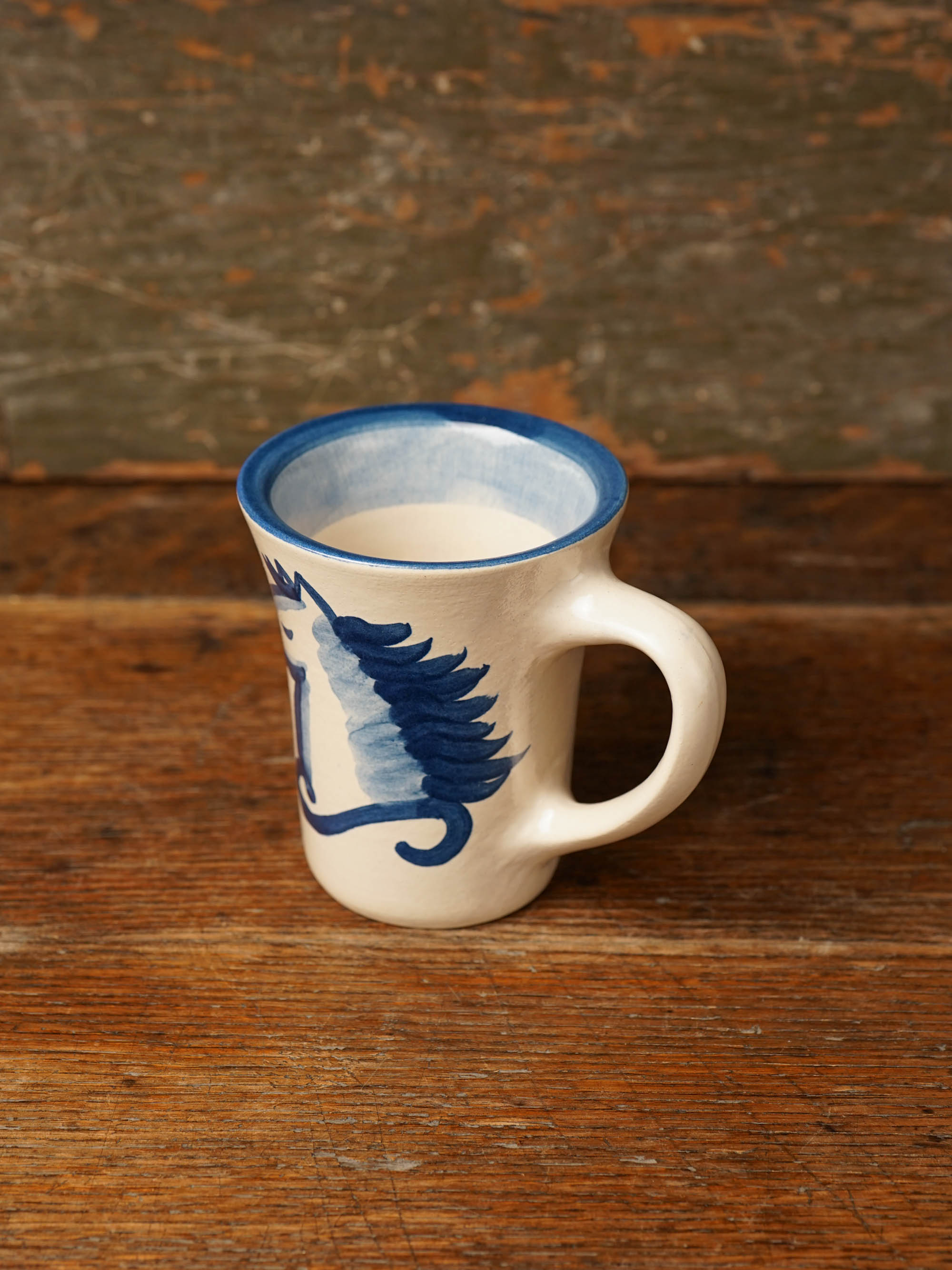 Blue Horse Portrait Flare Mug